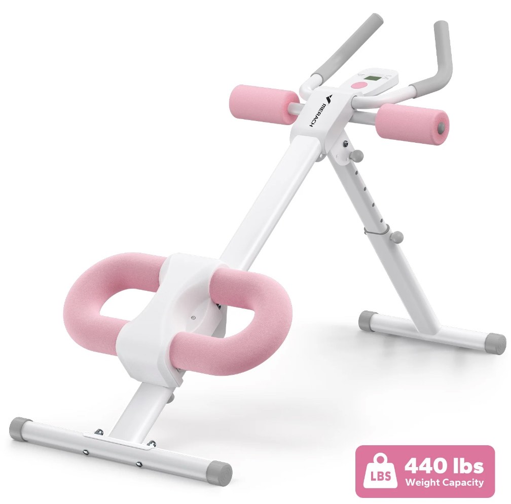 MERACH Adjustable Ab Machine Abdominal Trainers for Full Body Workout, Foldable with Knee Protection