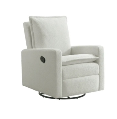 Soho Baby Coventry Glider Recliner Boucle White