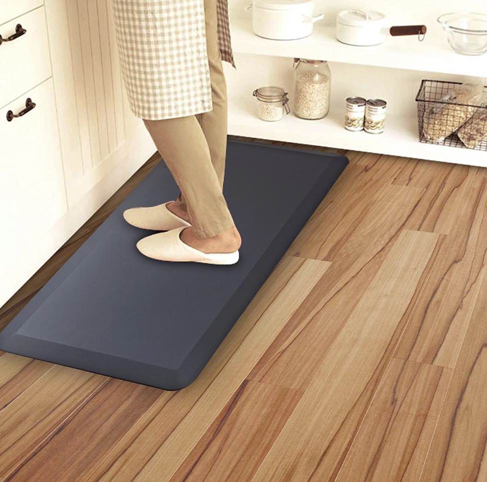 Cook N Home Anti Fatigue Floor Mat - 3/4 Inch Thick Perfect Kitchen Mats for Floor  Standing Desk Mat - Comfort at Home  Office  Garage -Durable - Stain Resistant - Non-Slip Bottom (39 x 20   Black)