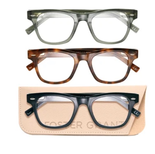 Design Optics by Foster Grant #817 Way Style Reading Glasses, 3-pack