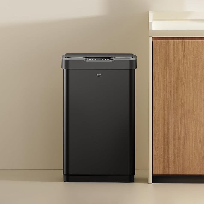 motion sensor stainless steel trash can, automatic garbage bin
