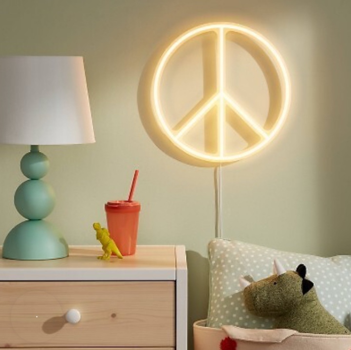 Peace Neon Kids' Wall Decor - Pillowfort™