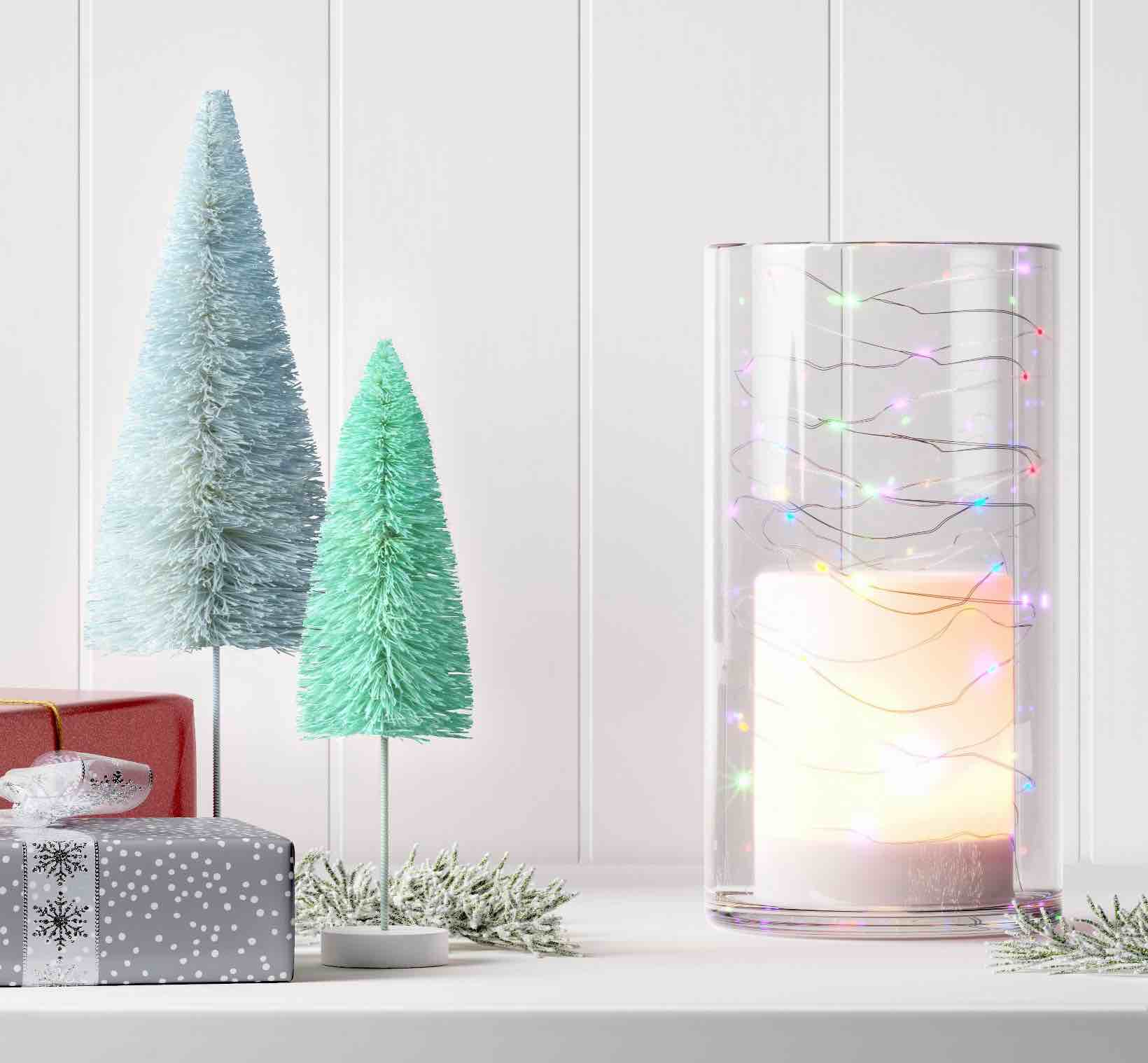 30ct Battery Operated LED Multi Effect Christmas Dewdrop Fairy String Lights Warm White with Silver Wire - Wondershop™