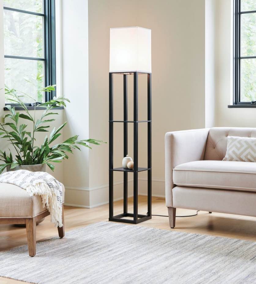Shelf Floor Lamp Black - Threshold™