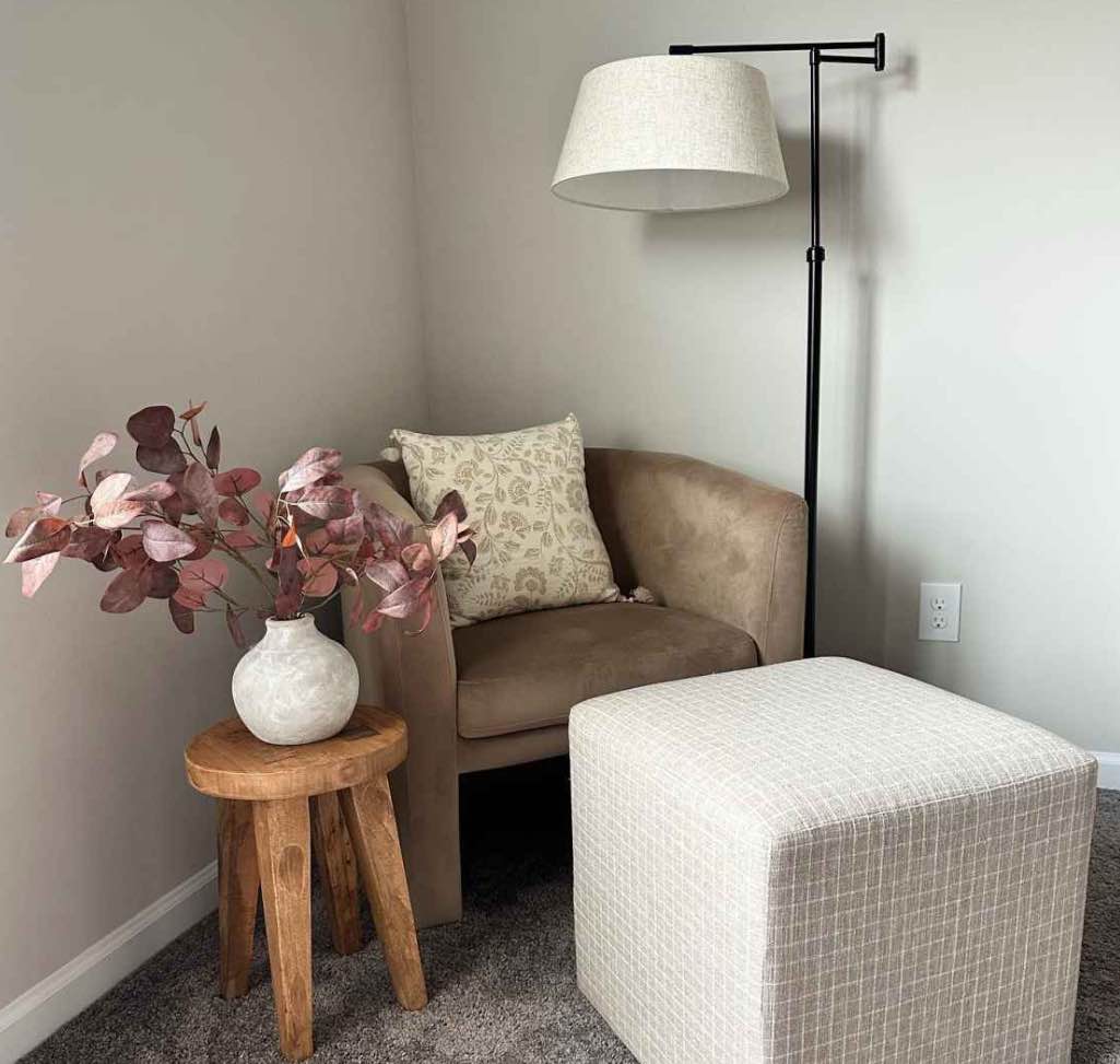 58.5"x17" Traditional Oil Rubbed Swing Arm Floor Lamp Brown - Threshold™: Adjustable, Linen Shade, Metal Body