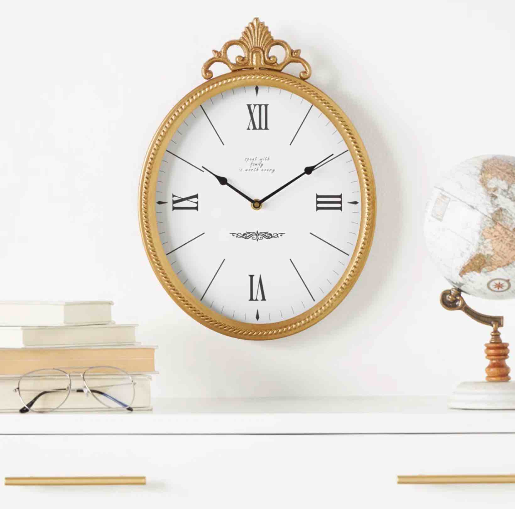 Flemington Stainless Steal Wall Clock