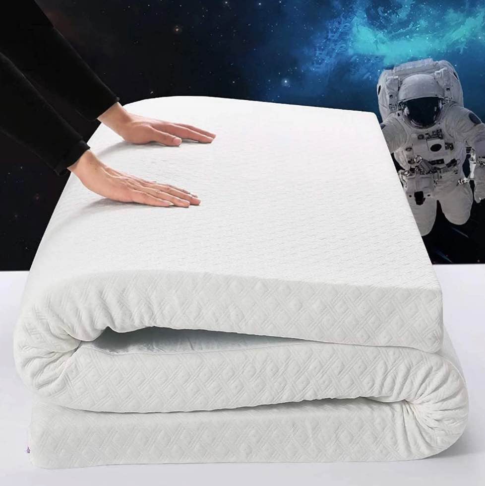 MERITLIFE 3 Inch Cooling Memory Foam Mattress Topper,Gel Infused Foam Bed Topper Mattress Pad,CertiPUR-US Certified,Relieve Back Pain & Pressure Relief,Removable Soft Cover,10 Year Warranty,Full SIze