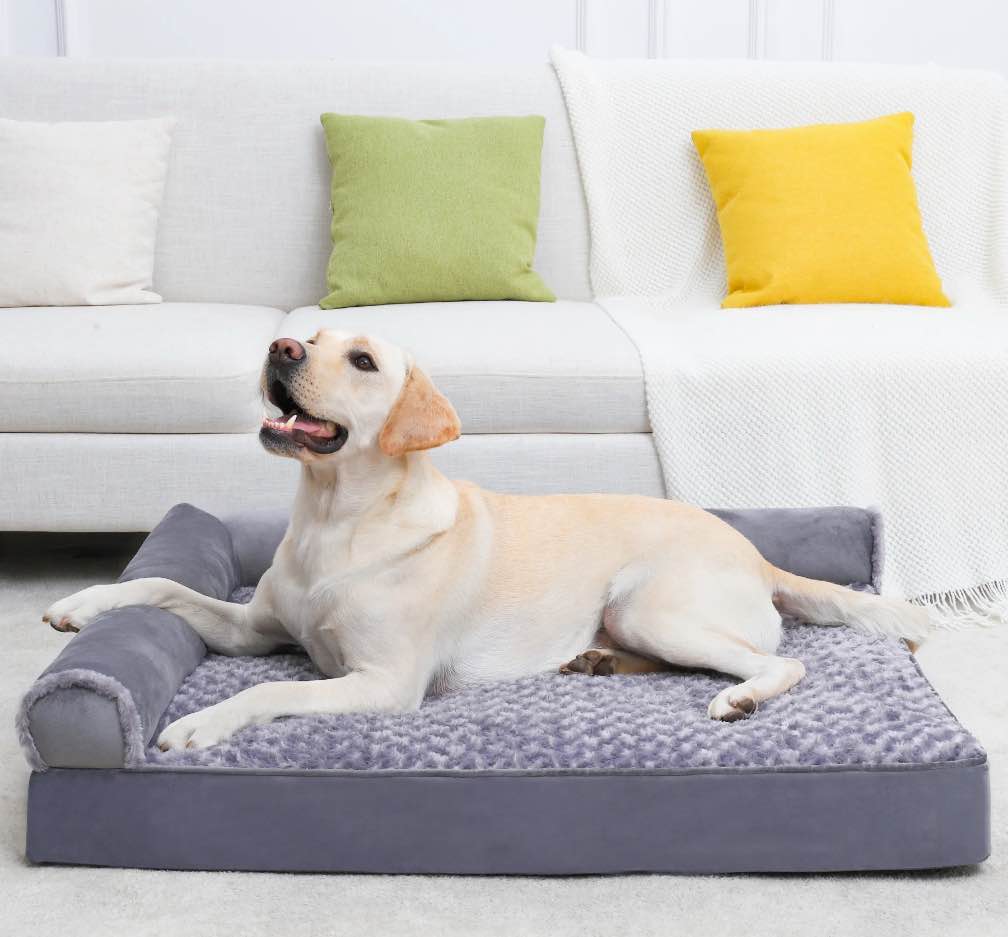 Walpetmar 40 Pet Bed for Large Dogs Orthopedic Dog Bed Sofa with Removable Waterproof Cover