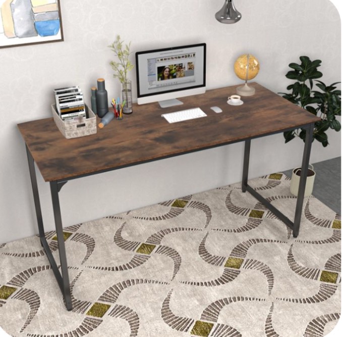 Sunshine Wheat Computer Desk,Home Office Simple Cheap Gaming Desk, Bedroom Writing Desk Work Table .