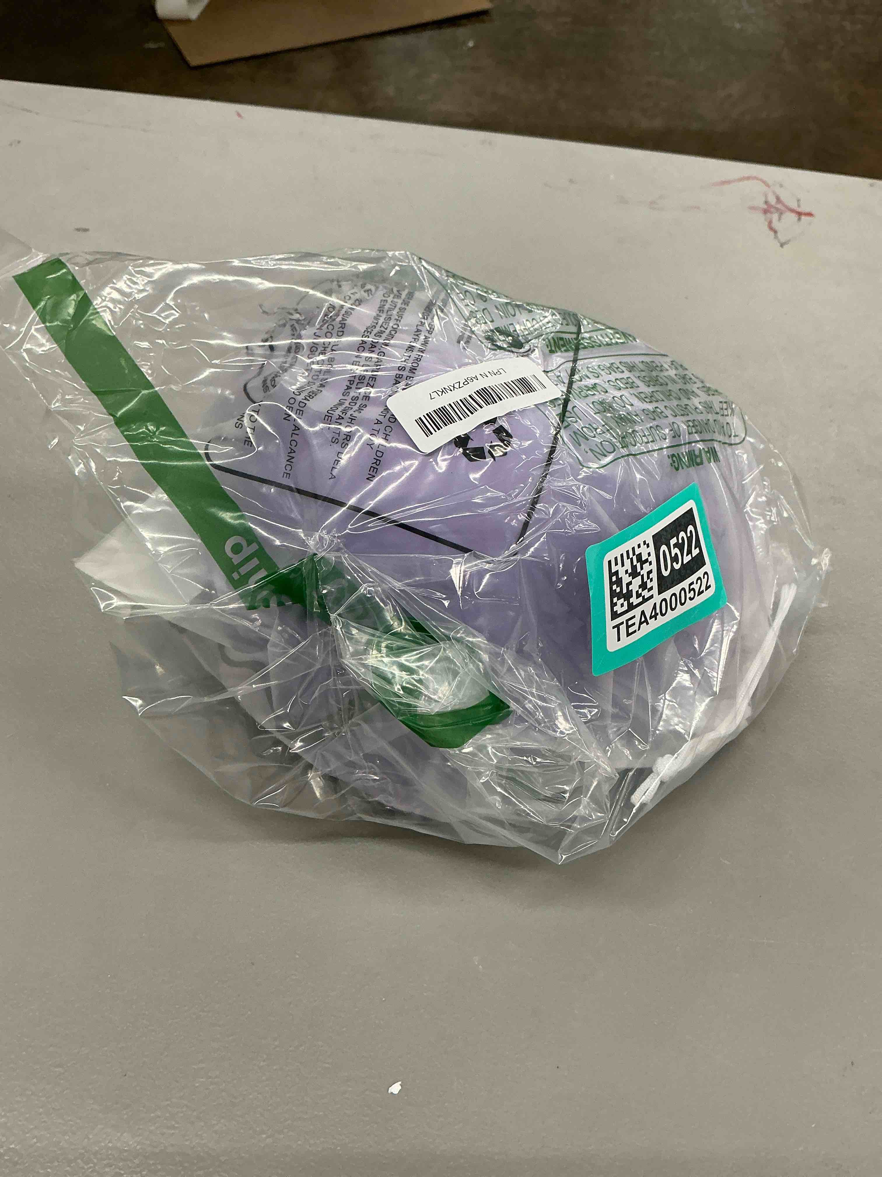 Condition photo showing Good Condition for kids bike helmet, adjustable and multi-sport, from toddler to youth, 3 sizes pale lavender medium: 21.3" - 22.4"
