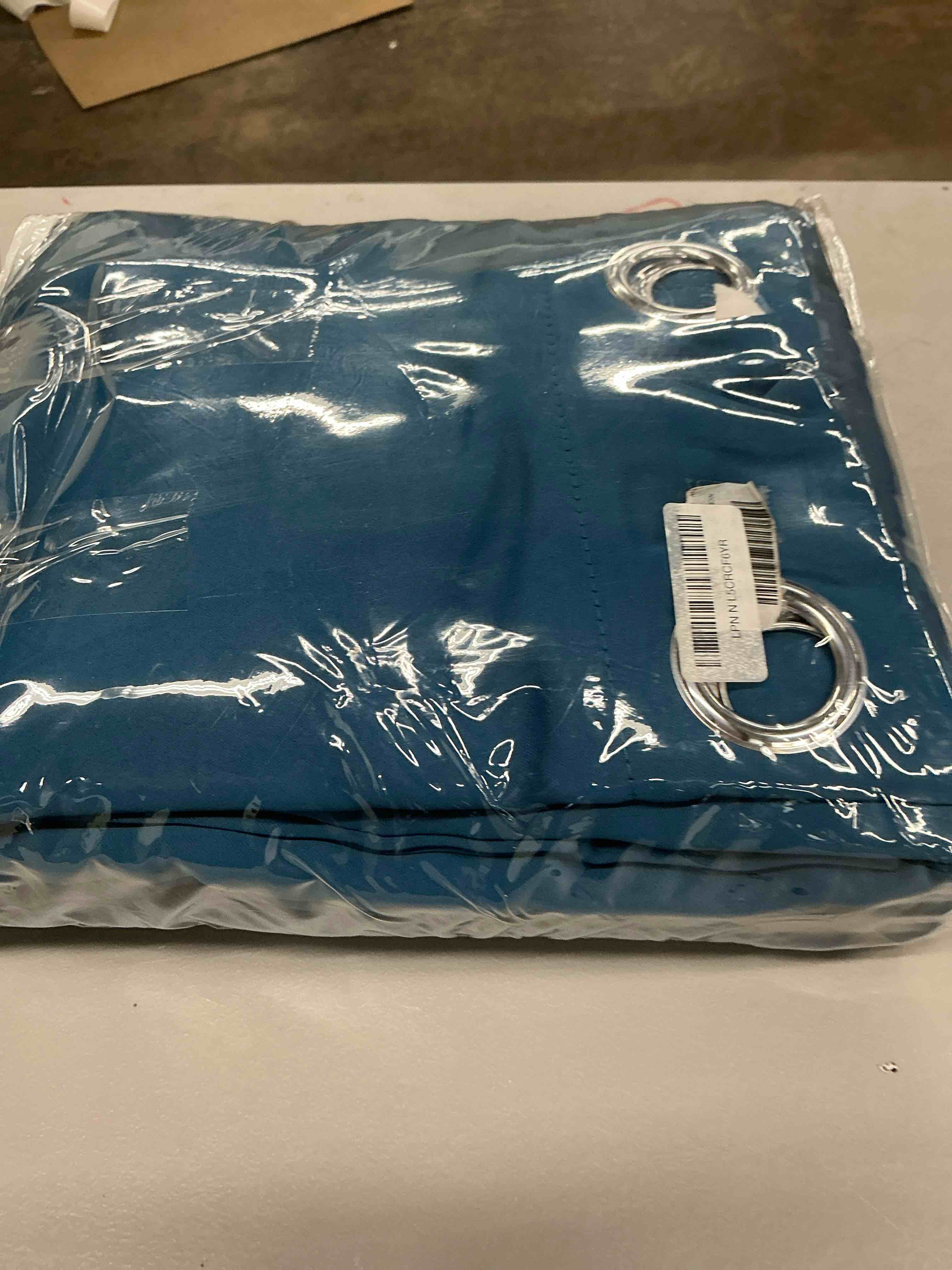 Condition photo showing New/Like New for nicetown 100% blackout blinds, set of 2, 70 inch x108inches , greyish blue, laundry room decor window treatment curtains for large patio sliding door, thermal insulated curtains for bedroom (blackout)
