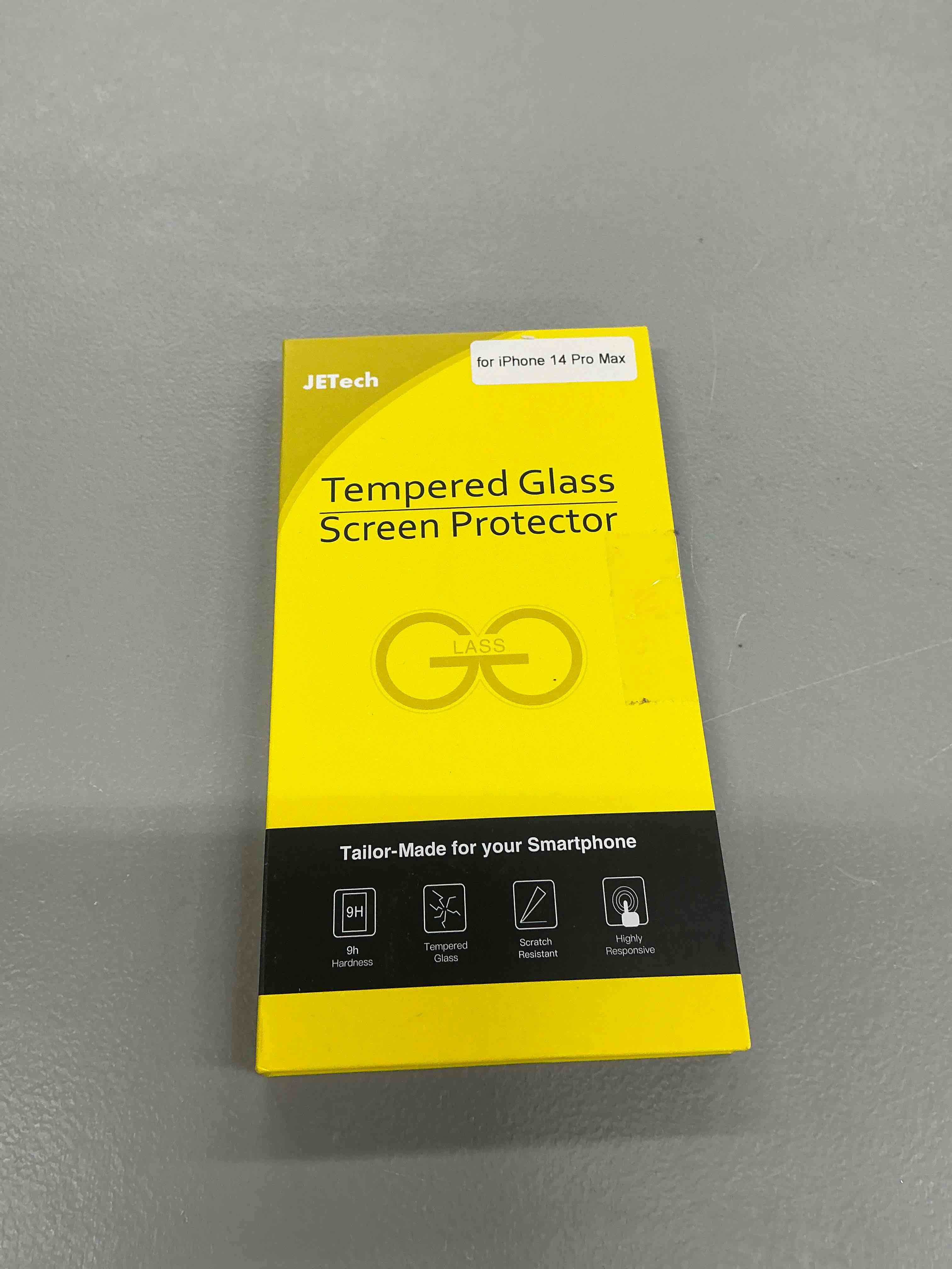 Condition photo showing Good Condition for jetech privacy full coverage screen protector for iphone 14 pro max 6.7-inch, anti-spy tempered glass film, edge to edge protection case-friendly, 2-pack