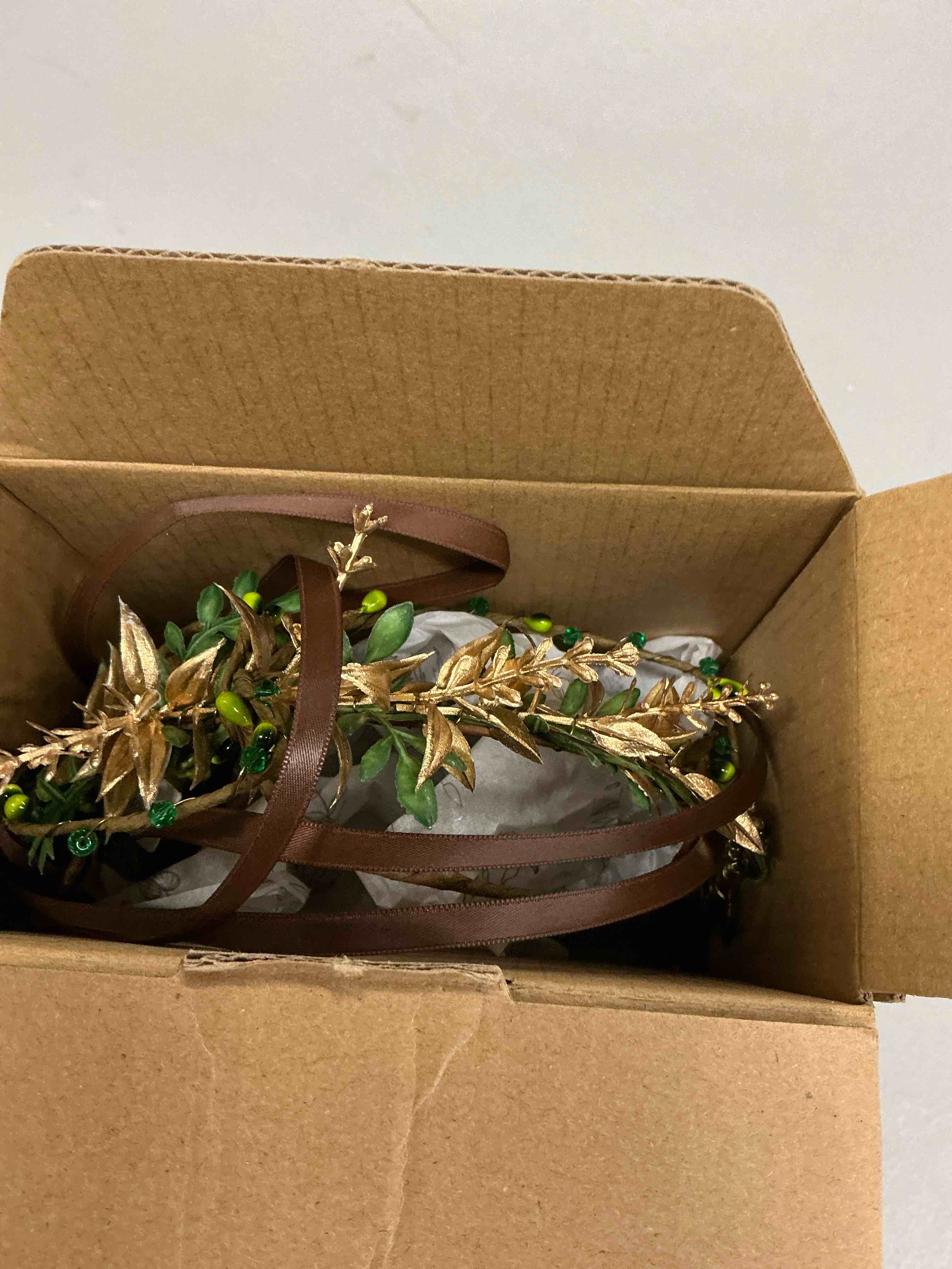 mostory woodland fairy flower crown - elf floral headband forest circlet elven headpiece for women r