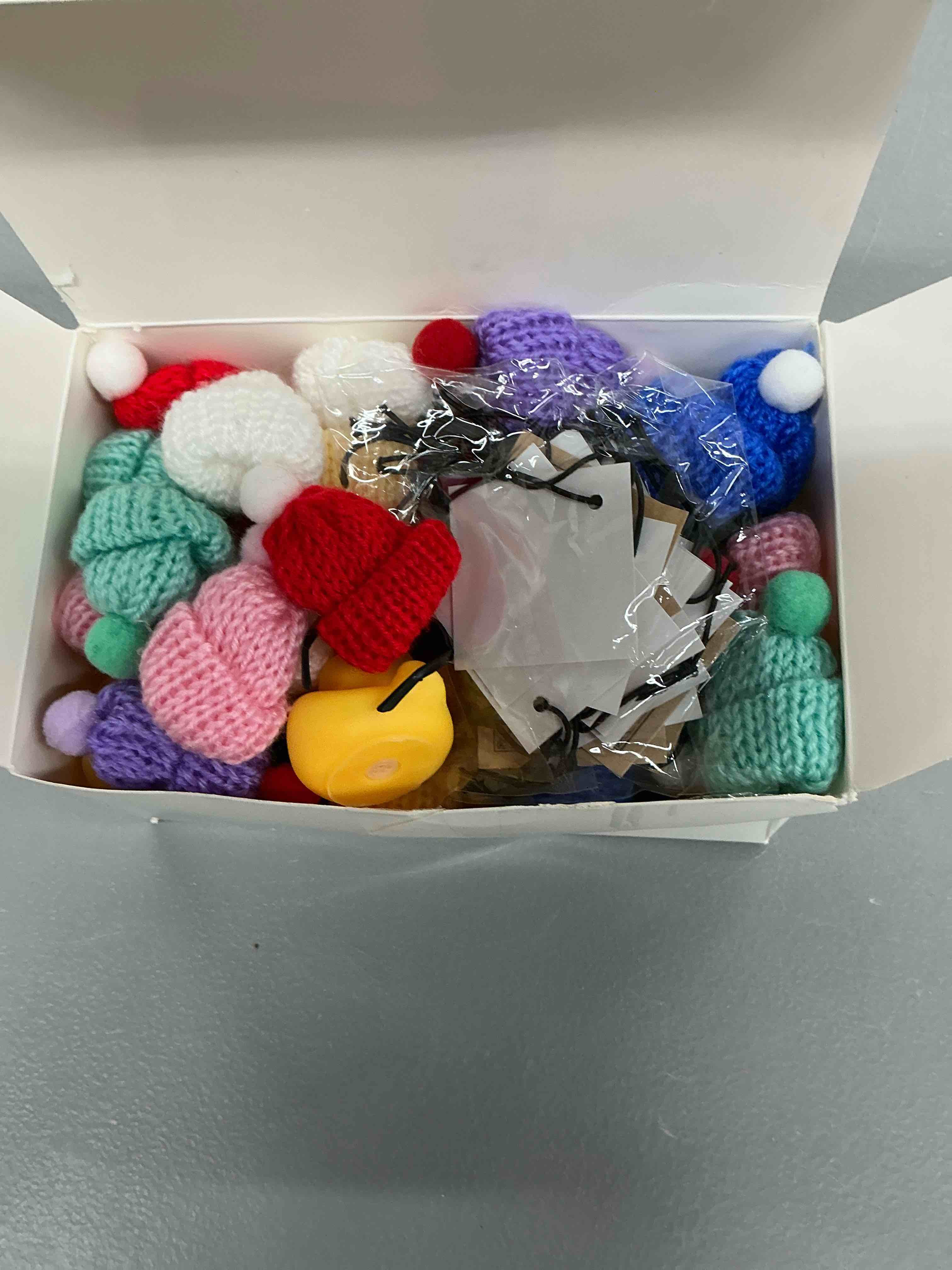 Condition photo showing Good Condition for 24 sets christian jesus rubber ducks bulk bible verse cards sunglasses knitting hats mini religious inspirational duck easter gifts for church members employee appreciation office easter party favor