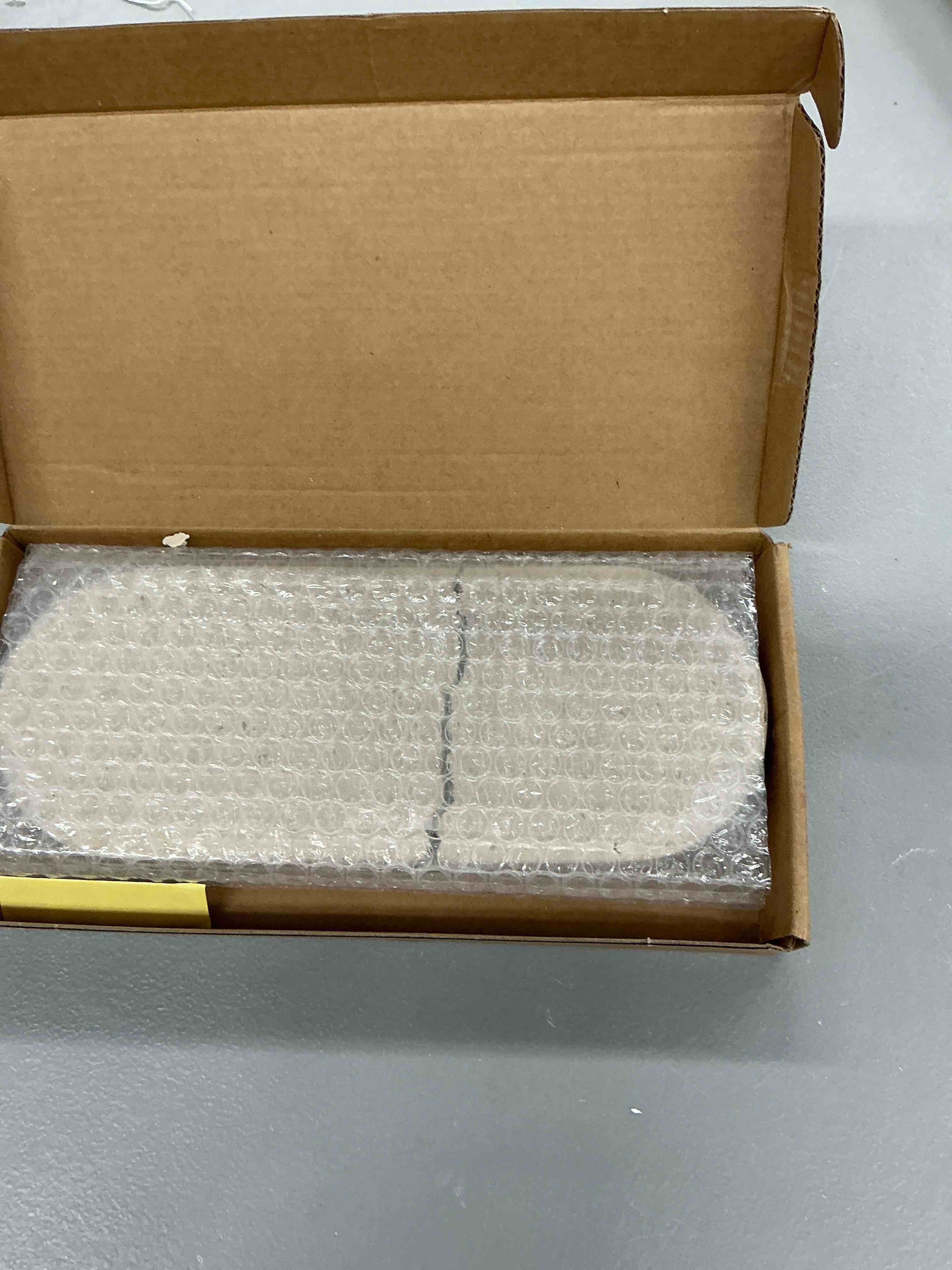 Condition photo showing As Is for oval travertine stone tray for jewelry, candles, perfume, decorative marble bathroom tray for countertop organizer 9.8inch x 3.9inch x 0.7inch 9.8" x 3.9" x 0.7"