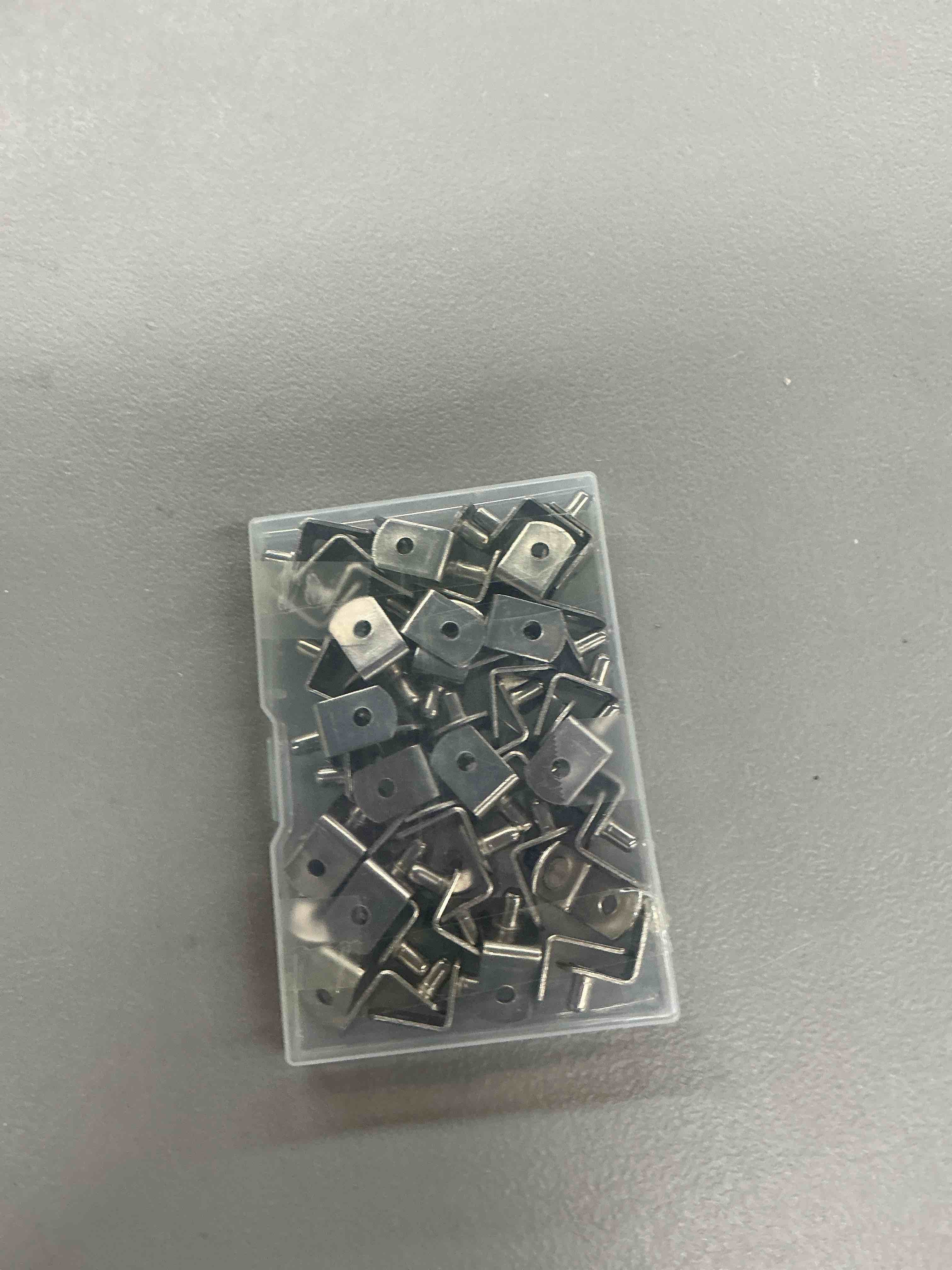 Condition photo showing Good Condition for shelf support pegs, 50 pcs shelf pegs with hole, 5mm (1/5 inch) cabinet shelf bracket pegs, l-shaped nickel plated shelf pins holders for bookcase kitchen closet shelf shelves furniture cabinet