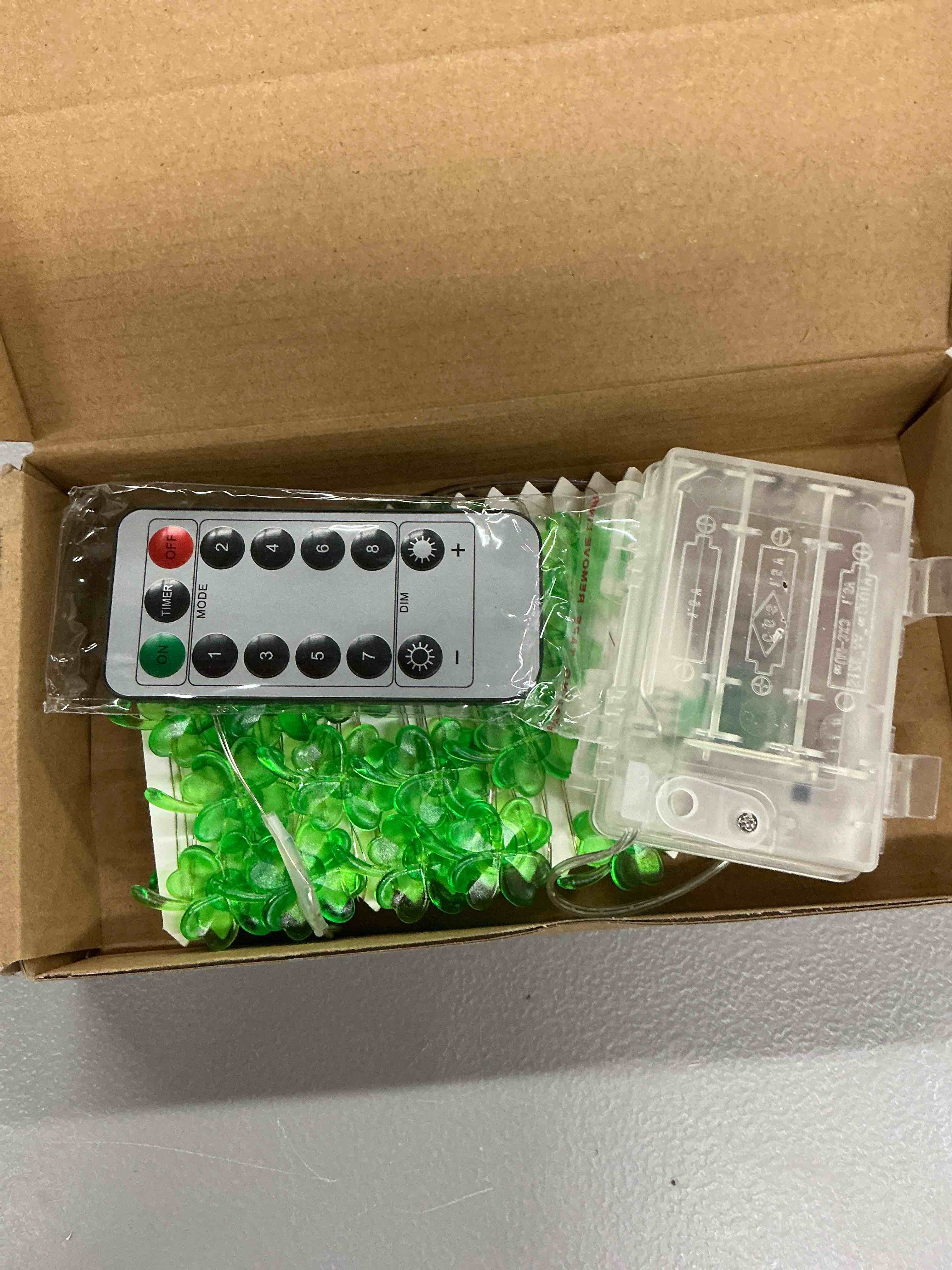 Condition photo showing Good Condition for bohon st patricks day decorations shamrocks string lights battery operated with remote 10 ft 40 leds lucky clover green lights for bedroom party feast of saint st. patrick's day decoration