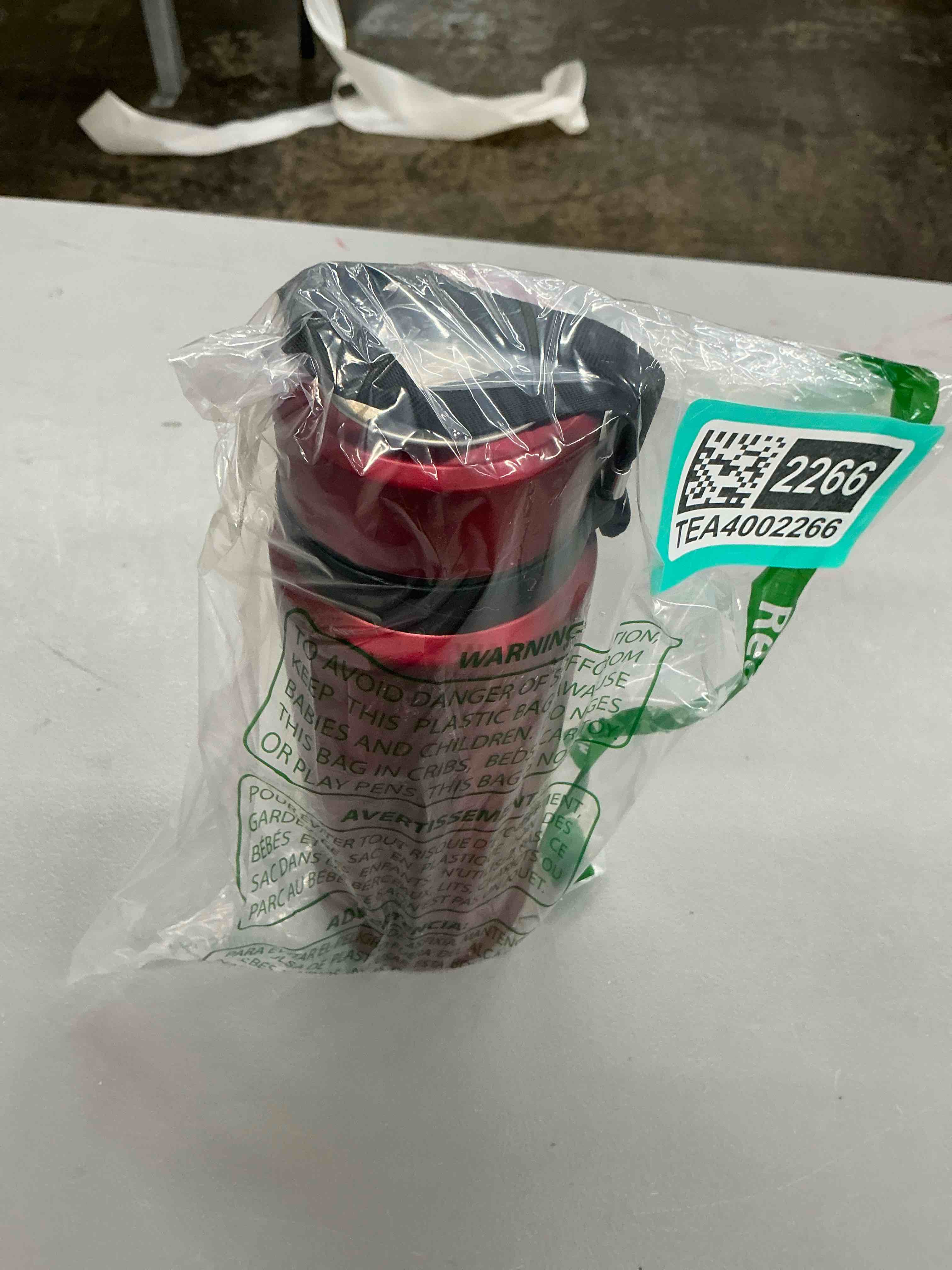 Condition photo showing Good Condition for london sip 25 oz multi-function travel mug and tumbler tea infuser water bottle fruit infuser flask hot and cold double wall stainless steel coffee thermos, sacred red