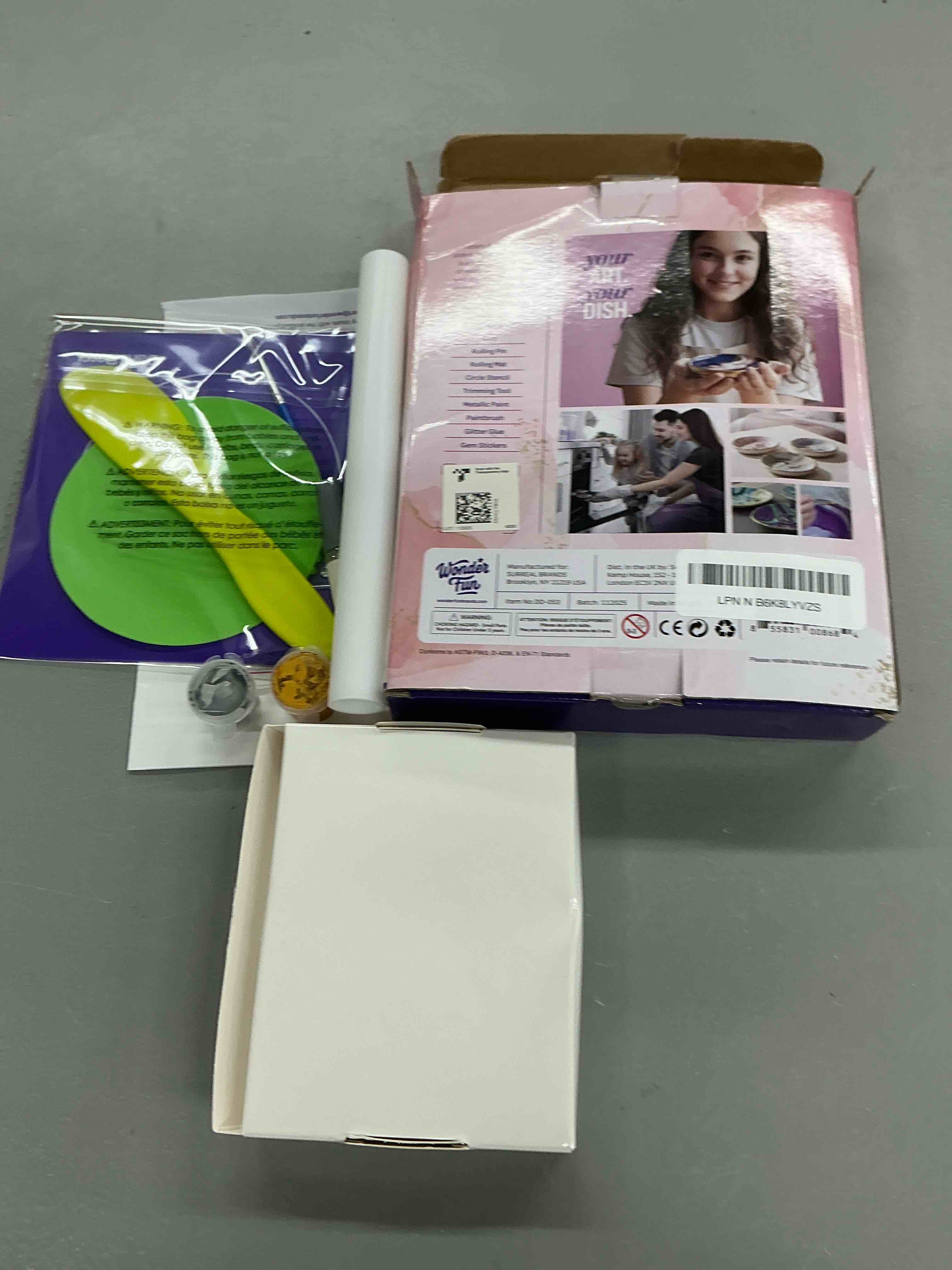 Condition photo showing Good Condition for dan&darci craft 'n clay - jewelry dish making kit for kids ages 8-14 year old - best diy arts & crafts kits - easter gifts - creative toys for preteen & teenagers - girl birthday gift ideas