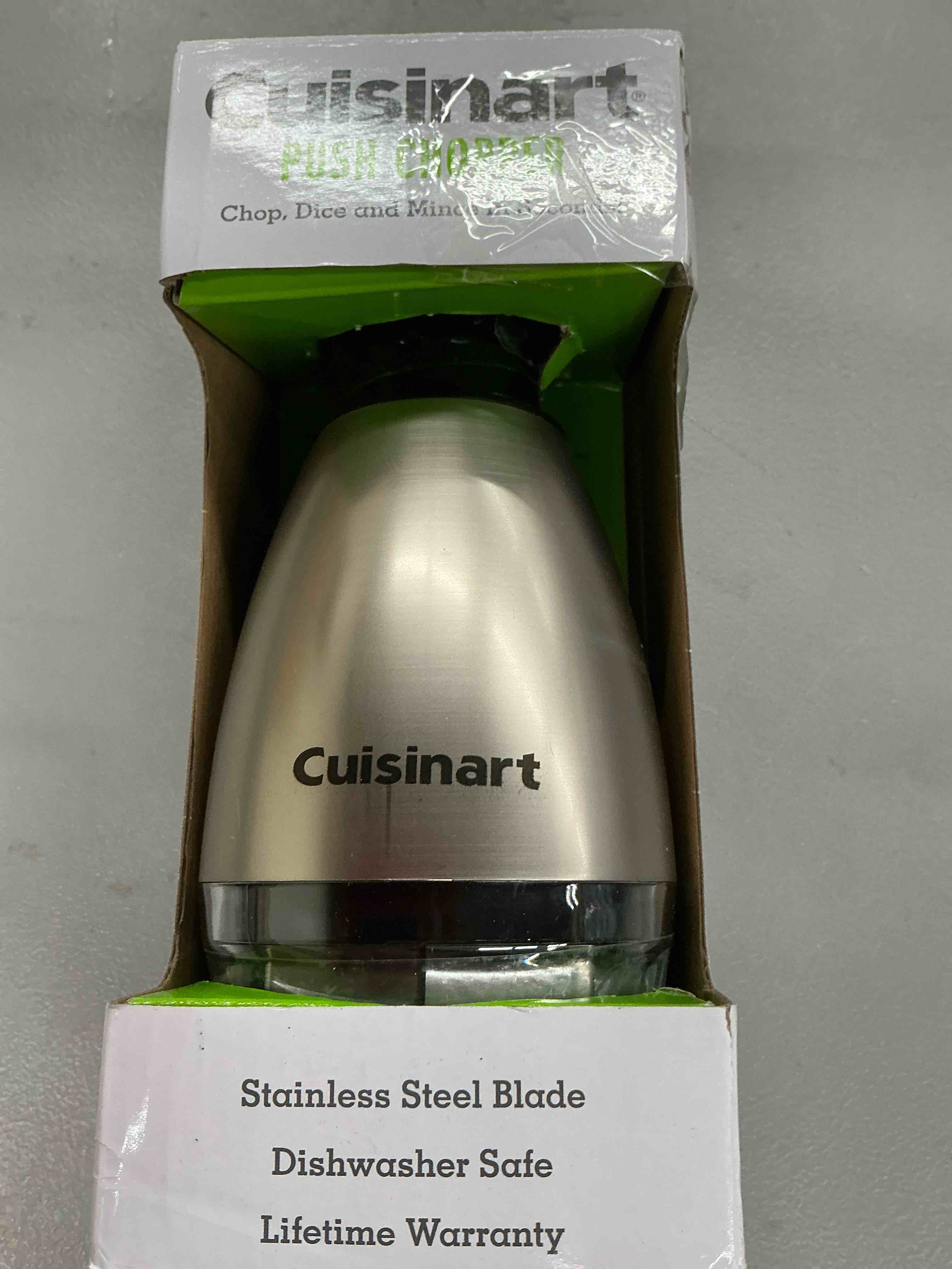 Condition photo showing Good Condition for cuisinart chopper, stainless steel/black, ctg-00-schp, 8.2" x 3.9" x 3.9"