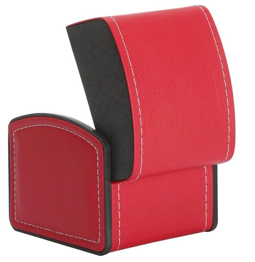 BAOPEND Luxury Single Watch Gift Box with Removable Pillow, PU Leather Single Watch Case Wristwatch 