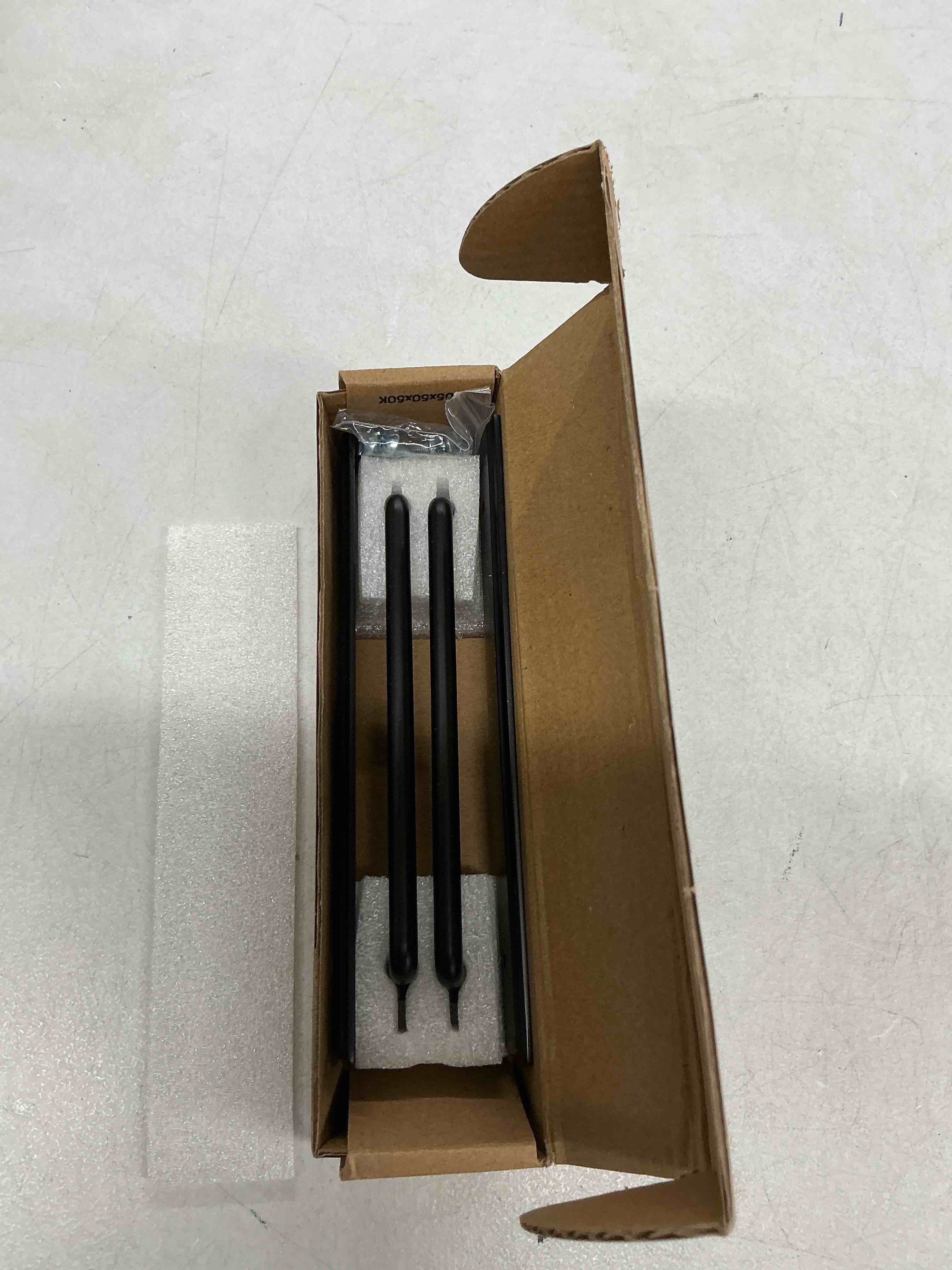 Condition photo showing Good Condition for goo-ki 2 pack 5'' center to center matte black cabinet bar pulls with backplate modern drawer handles closet classic home kitchen improvement hardware 5" center to center escutcheon matte black