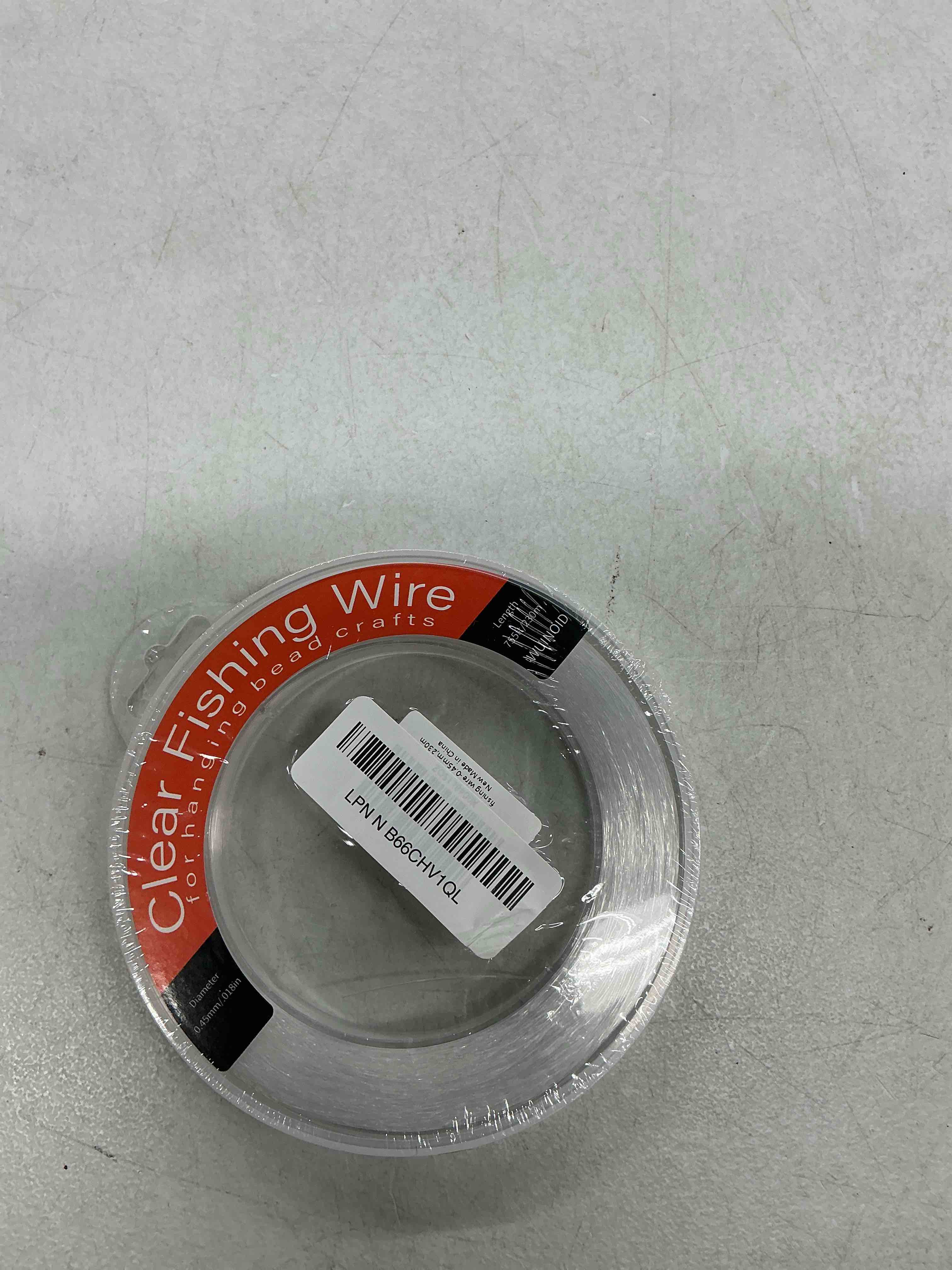 Condition photo showing Good Condition for clear fishing line wire 755 ft, invisible monofilament fishing line wire, nylon string for hanging balloons garland crafts picture decorations, clear string threads cords wuinoid 0.45mm/755ft