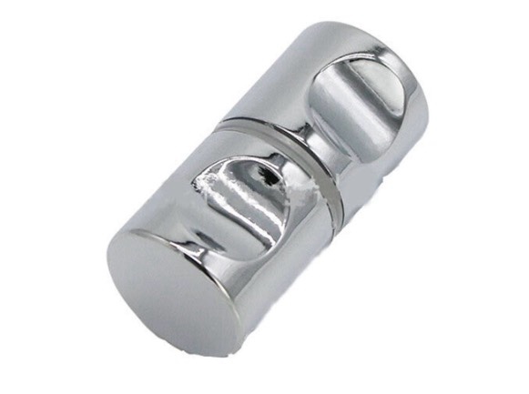 linyes Shower Door Knob Glass Door Bathroom Handle Knob Chrome Shower Door Handle Knob Single Groove Chrome Plated 30mm Replacement Parts for Bathroom Doors