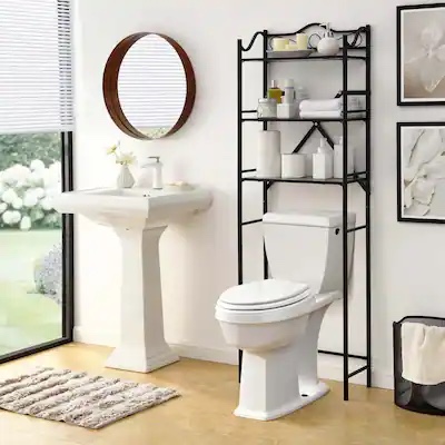 METAL FREESTANDING OVER THE TOILET STORAGE