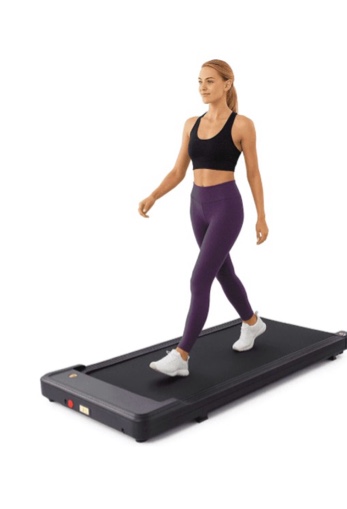 CONCETTA Compact Walking Treadmill for Small Spaces, Quiet Under-Desk Walking Pad with Remote, Slim Portable Design for Home Office Workouts, LED Display, Easy to Store,Black