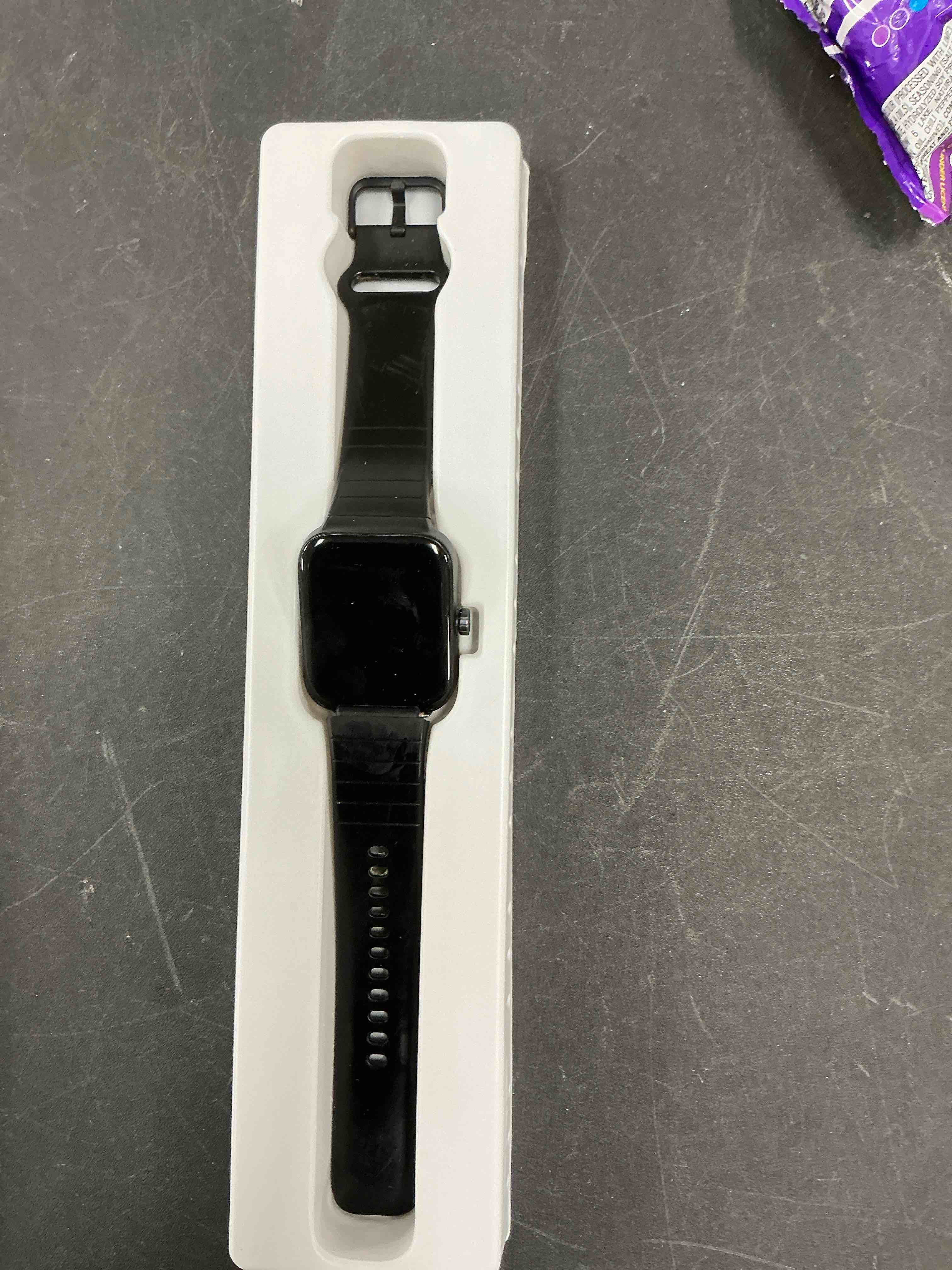 Condition photo showing As Is for Fitpolo Smart Watch for Men Women Android Phones iPhone Compatible,Color Touchscreen Fitness Tracker with Heart Rate Monitor Bluetooth Call IP68 Waterproof Step Counter Sleep Calorie Tracking BLACK