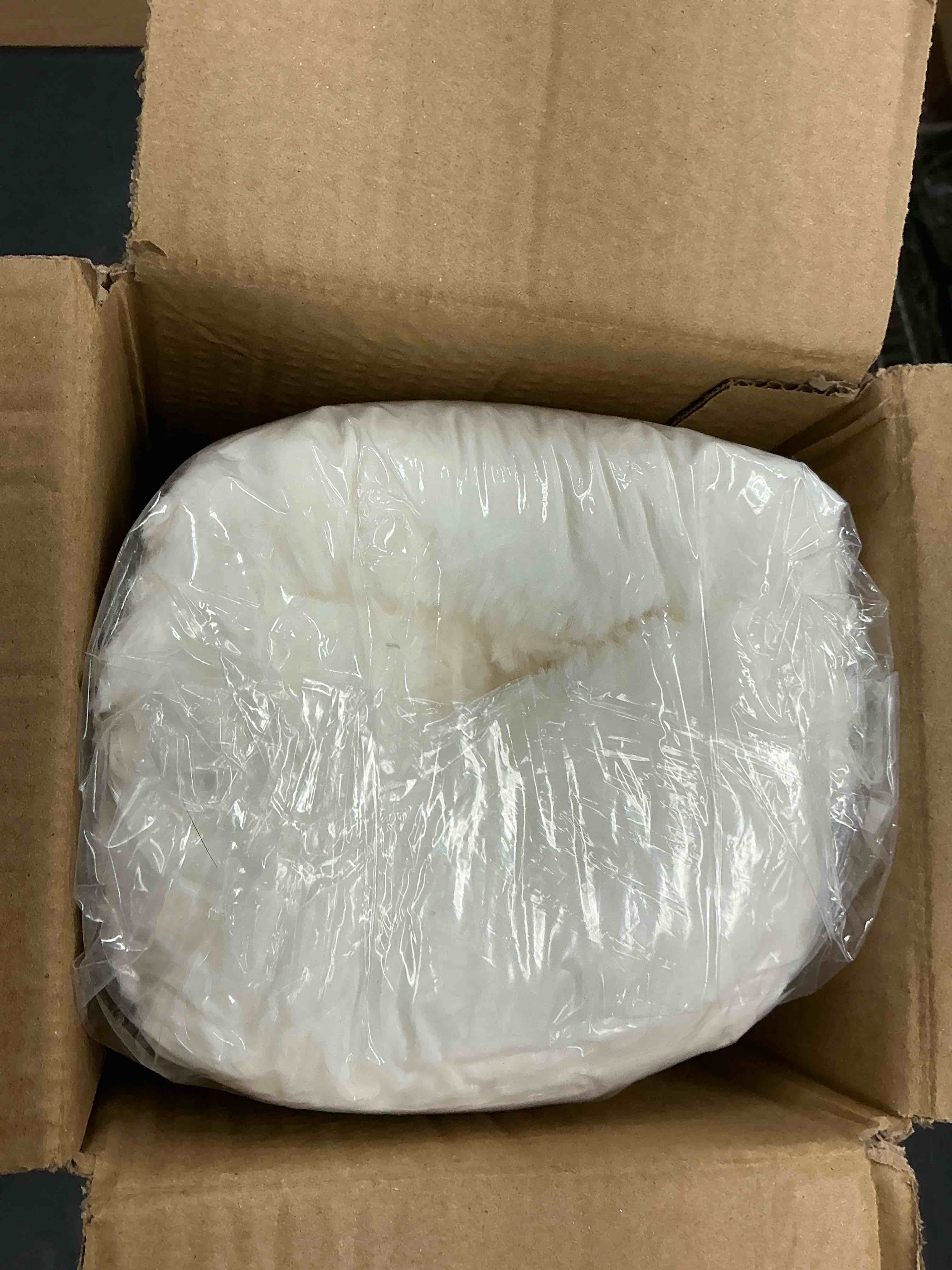 Condition photo showing New/Like New for 50x70 Inches Ultra-Soft Fuzzy Faux Fur Plush Throw Blanket - Thick, Warm Sherpa for Couch, Sofa, Bedroom, Camping - Decorative Blanket for Cozy Warmth, 680 GSM Cloud Ivory White Ivory White 50"x70"