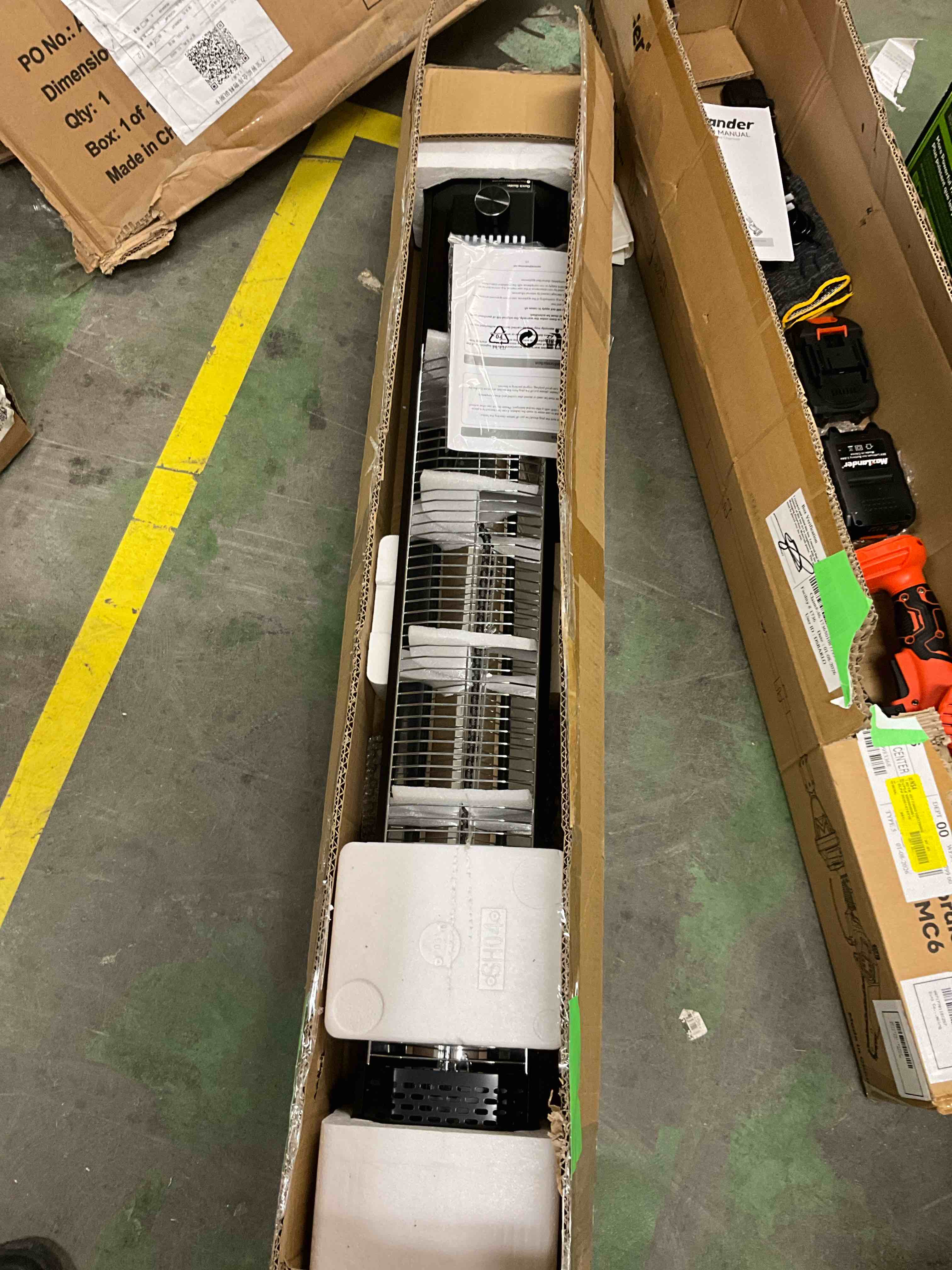 Condition photo showing New/Like New for 42inch Outdoor Patio Heater 1500W 3S Instant Heating Infrared Heater with 180min Timer Tip-over Protection Super Quiet for Indoor Outdoor Use
