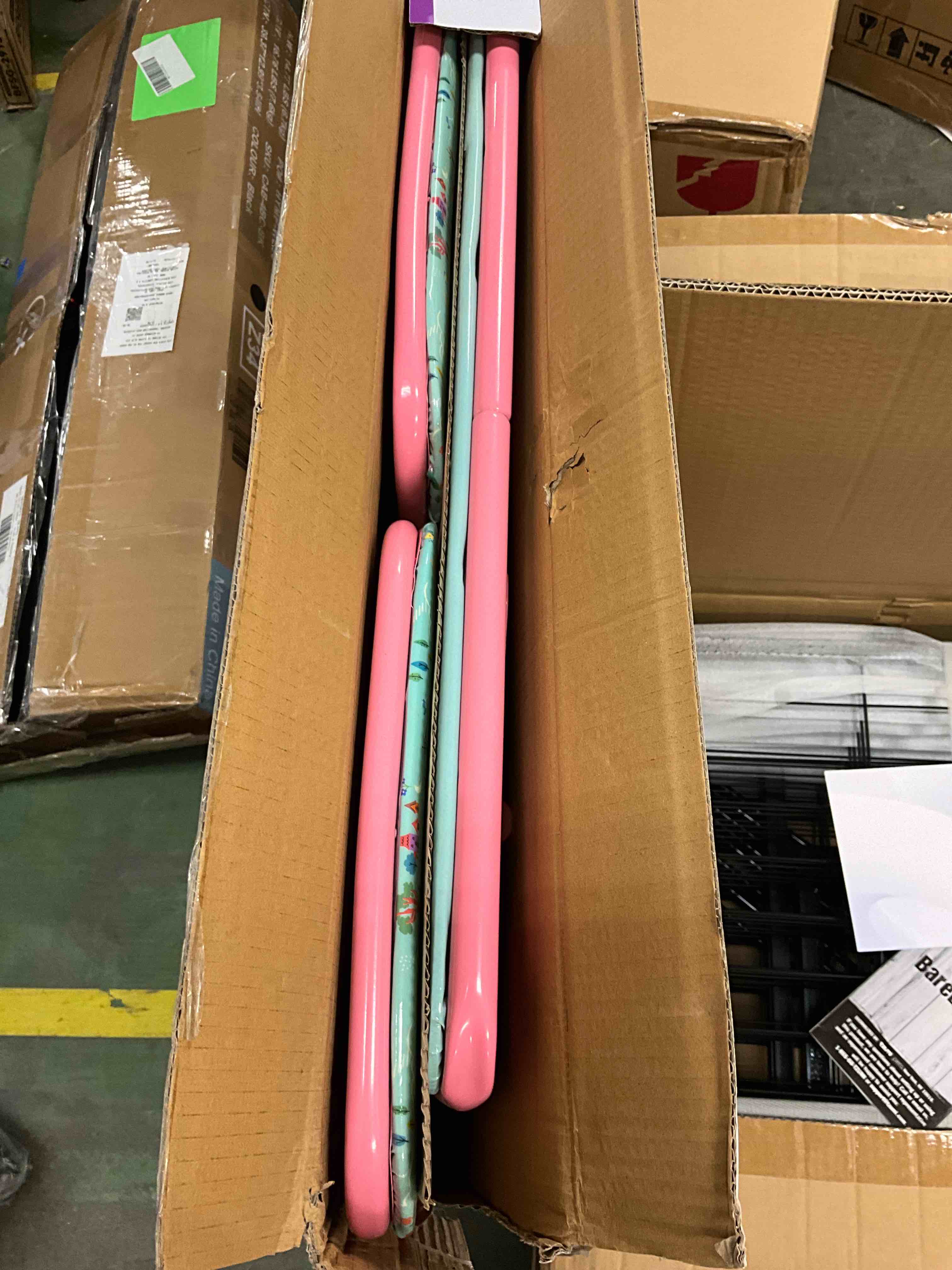 Condition photo showing Good Condition for Disney Princess Girls Folding Table & Chairs Set for Kids and Toddlers 36 Months Up to 7 Years, Includes: 1 Table (36" L x 24" W x 20" H), 2 Chairs (13" L x 13.5" W x 21" H) Weight Limit: 70 lb