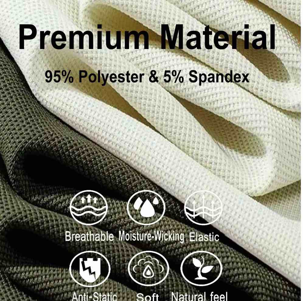 Condition photo showing Good Condition for ASUDESIRE 3 Pack Men's Shorts Waffle Textured Casual Shorts with Pockets Drawstring Elastic Waistband Size M