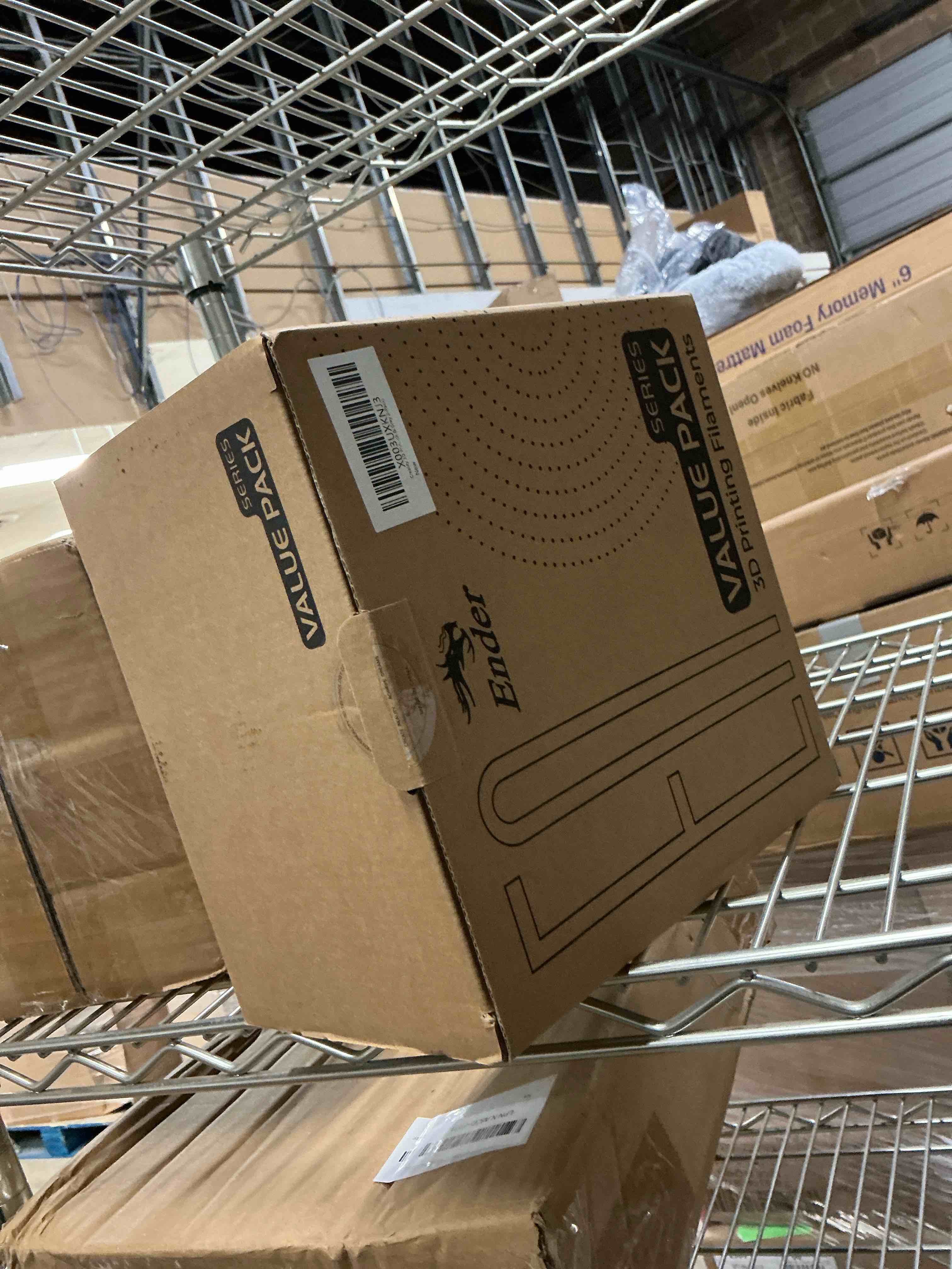 Condition photo showing New/Like New for Creality 3D Printer Filament, PLA Filament 1.75mm Bundle for 3D Printing, Ender PLA Filament 3D Printers, No-Tangling, Strong Bonding & Overhang Performance, Accuracy +/- 0.02mm (Black & Grey 2-Pack)