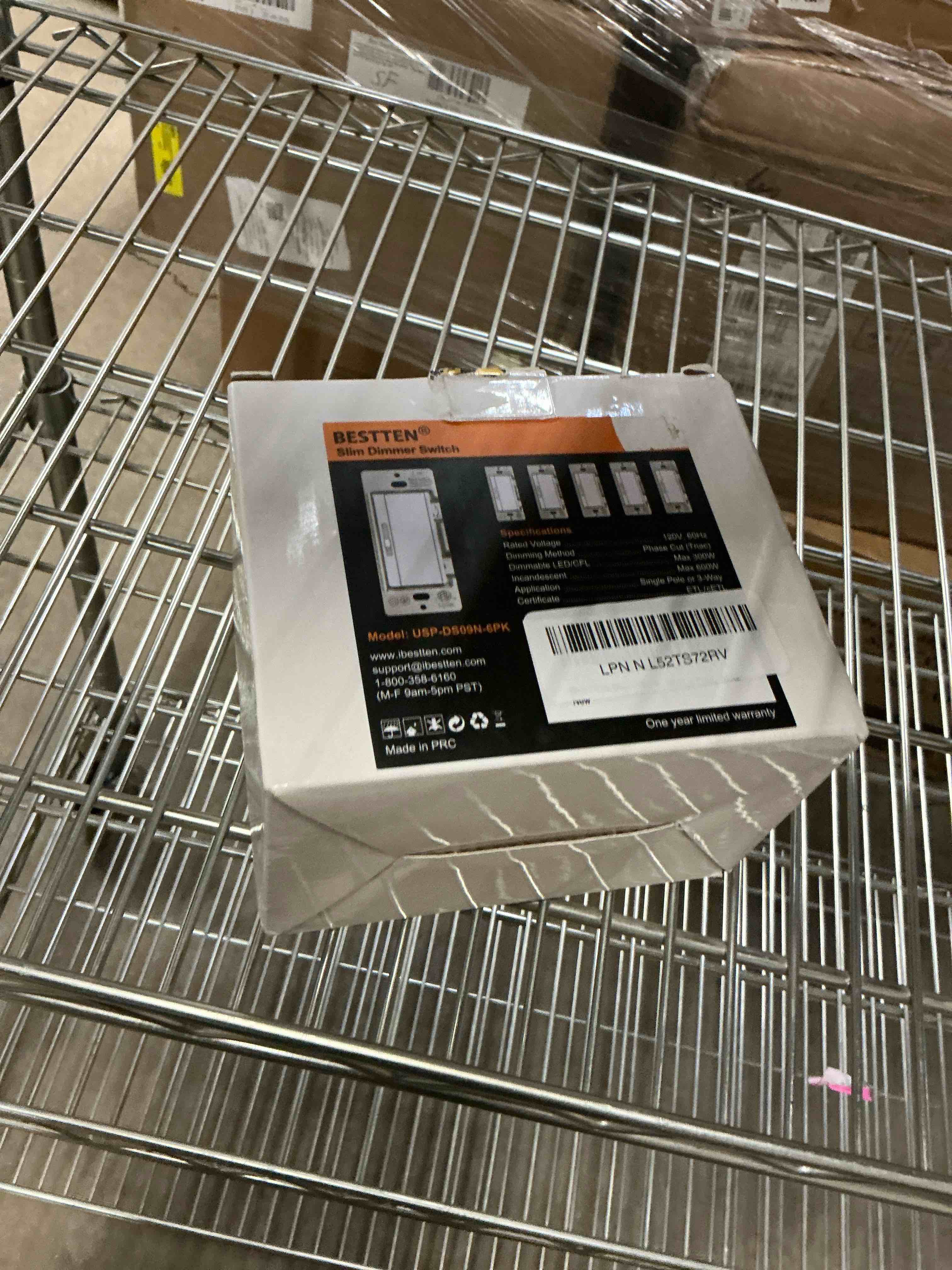 Condition photo showing Good Condition for BESTTEN 6 Pack Super Slim Slide Dimmer Light Switch, Single Pole or 3 Way Dimmer Switches, Compatible with LED Dimmable Lamp, CFL, Incandescent, Halogen Bulb, ETL Listed, White