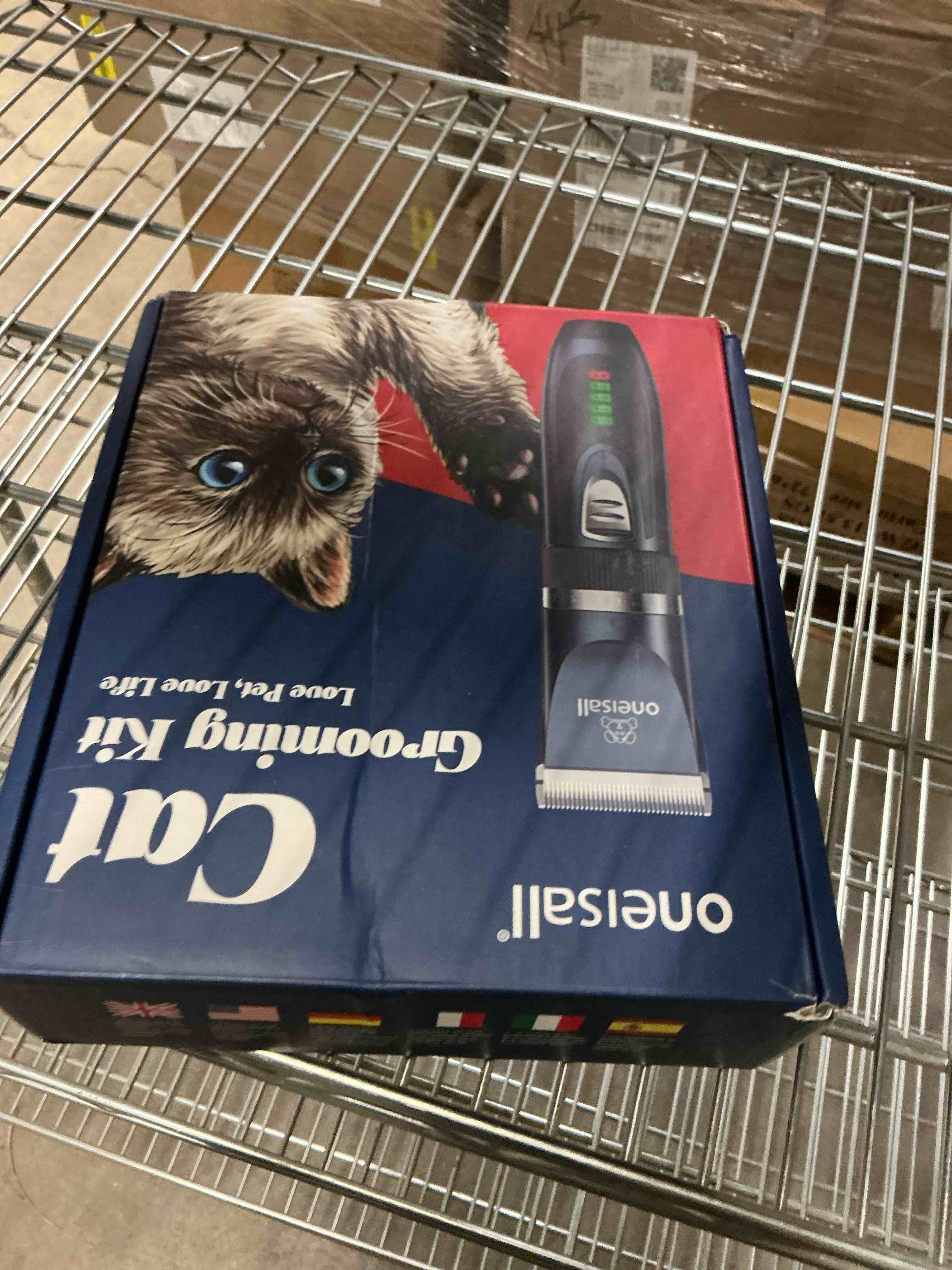 Condition photo showing Good Condition for oneisall Quiet Cat Clippers for Matted & Long Hair, 2-Speed Cordless Pet Shaver Grooming Kit for Cats, Small Dogs & Animals (Blue)