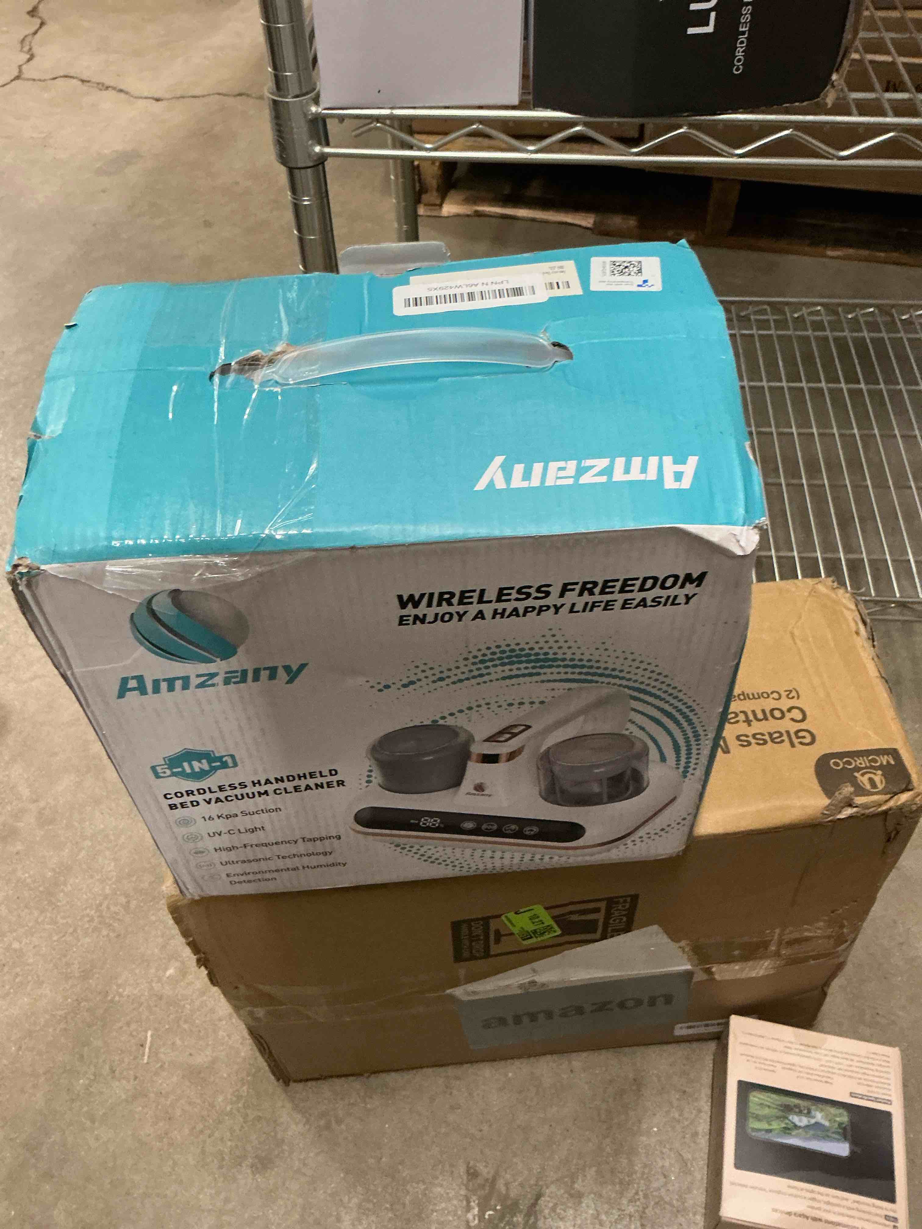 Condition photo showing Good Condition for Mattress Vacuum Cleaner - 5-in-1 Cordless Bed Vacuum Cleaner, Powered by Ultrasonic Technology, 16Kpa Strong Suction,Low Noise,Suitable for Dust, Pet Hair, Etc - Grey Gray