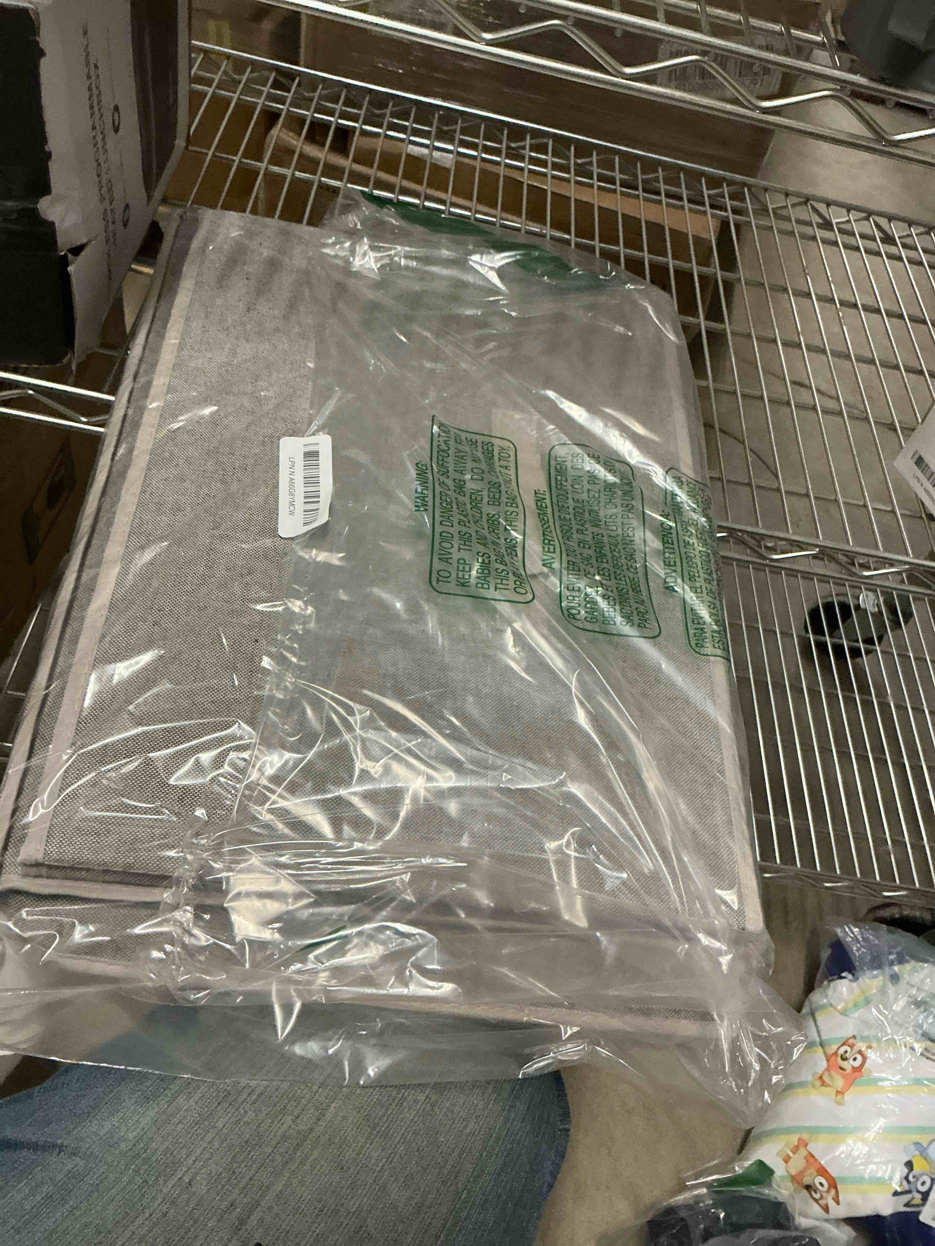 Condition photo showing Good Condition for StorageWorks Fabric Storage Bins with Lid, Decorative Storage Boxes for Shelves, Stackable Closet Organizer Basket with Handles, Jumbo, Gray, 2-Pack