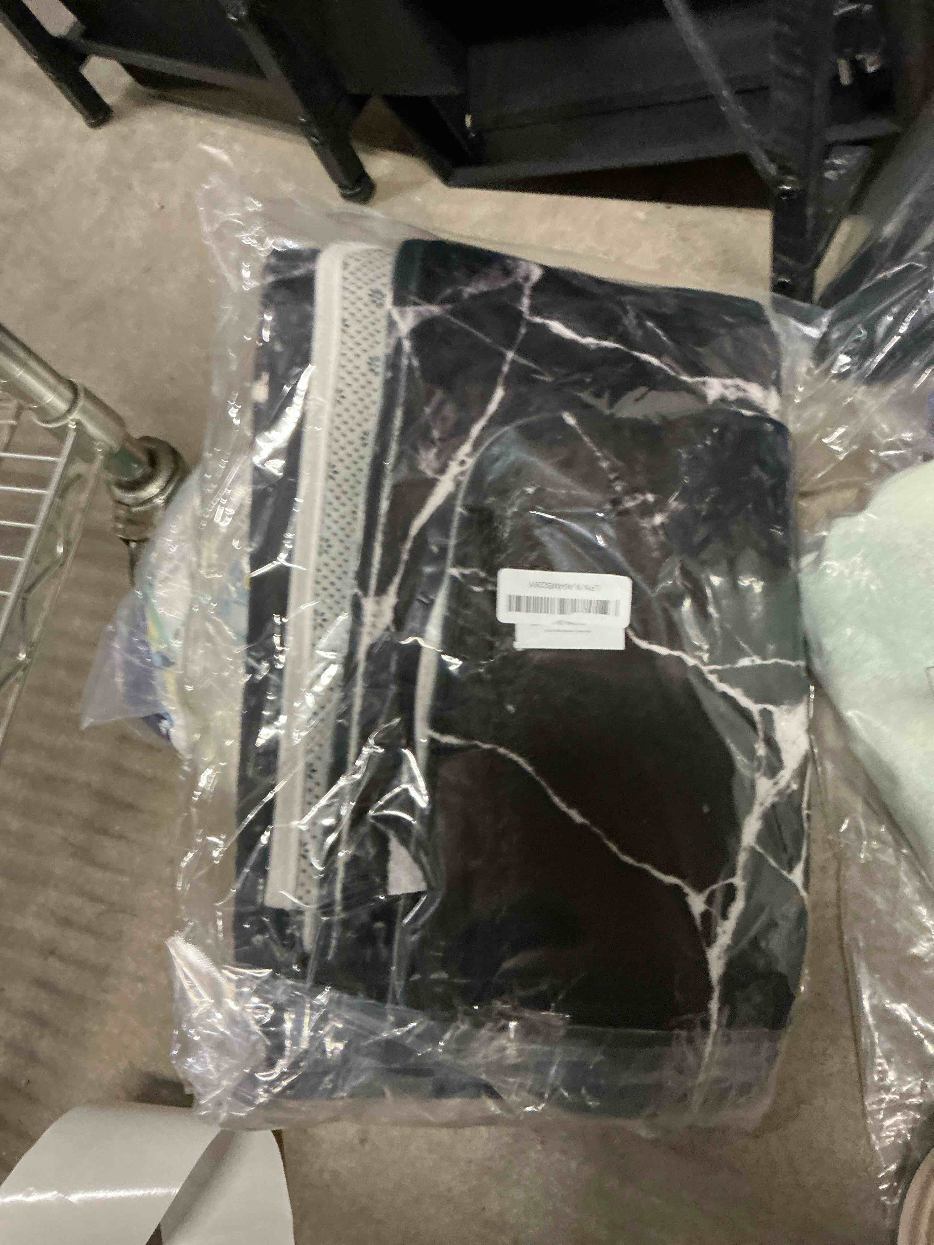 Condition photo showing Good Condition for Inhousolu 4 Pcs Shower Curtain Set with Non-Slip Rugs, Toilet Lid Cover and Bath Mat, Waterproof Bathroom Decor Set Accessories, Shower Curtains with 12 Hooks 72" W x 72" L (Sand Marble)