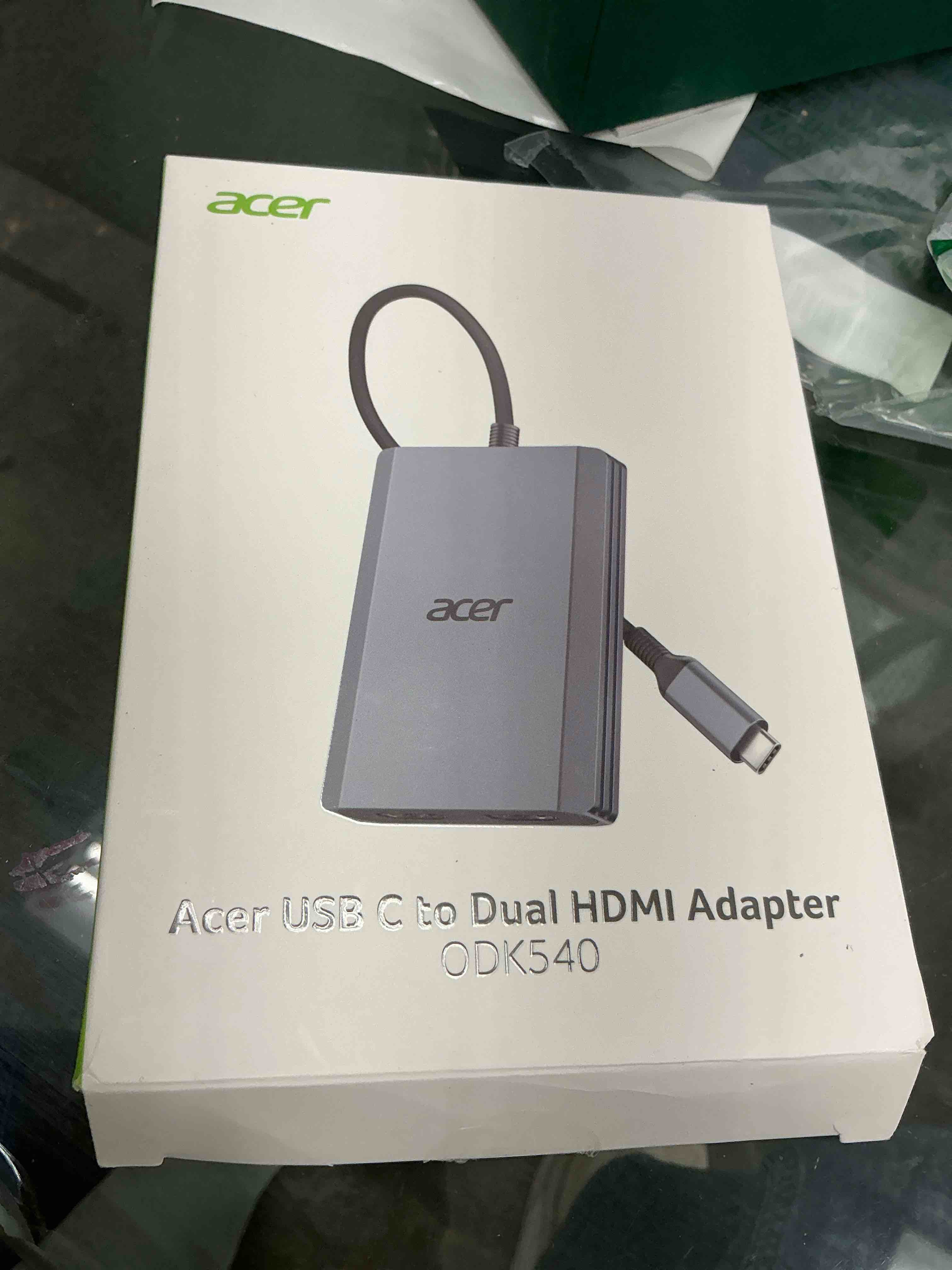 Condition photo showing Good Condition for Acer USB C to Dual HDMI Adapter 4K@60Hz, 4-in-1 HDMI Splitter for Dual Monitors with 100W PD, USB 3.0, Docking Station Dual Monitor Compatible with Acer, MacBook Air/Pro, Dell XPS, HP, etc