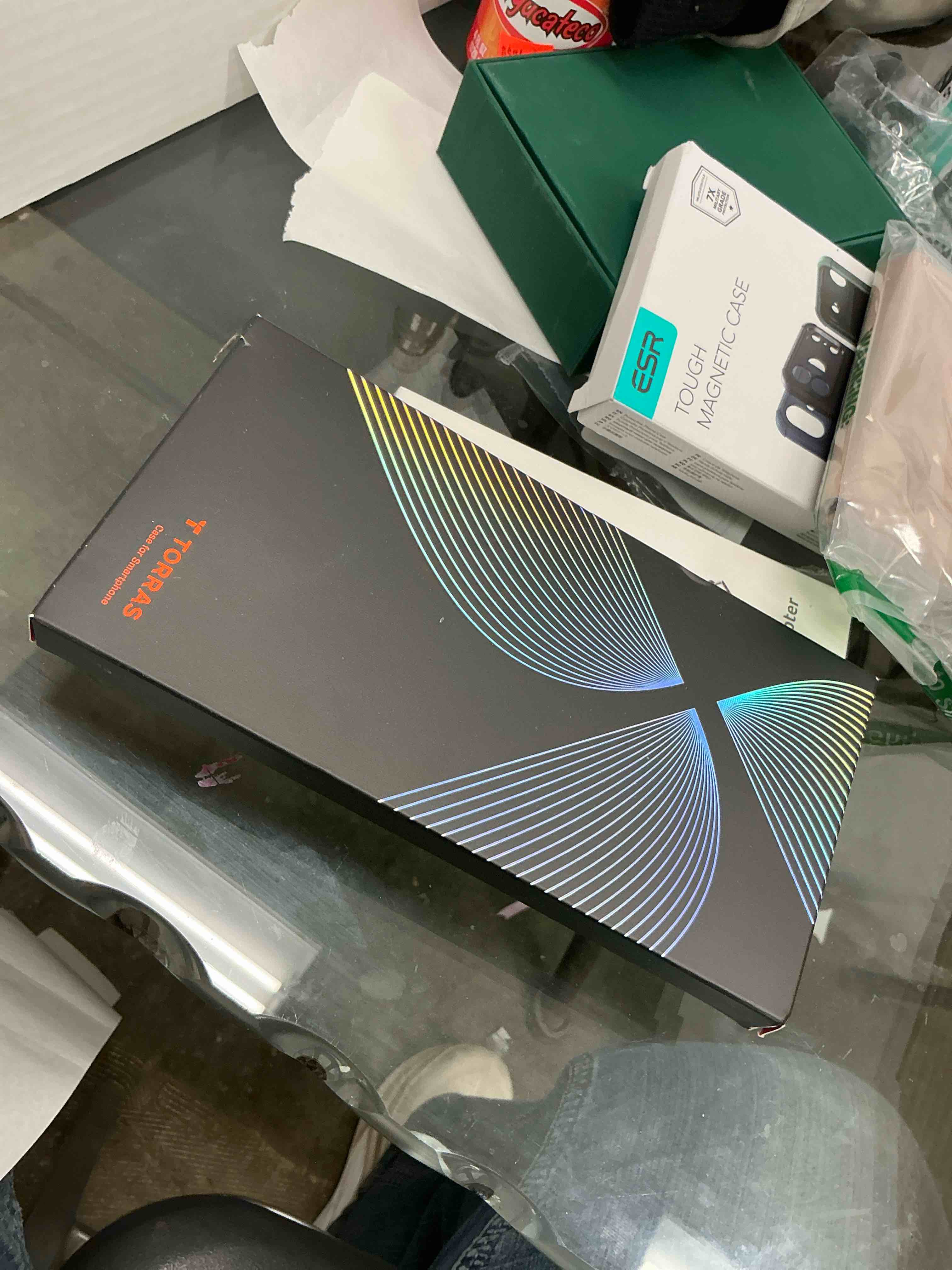 Condition photo showing Good Condition for TORRAS Magnetic Slim-Fit for iPhone 17 PRO MAX Case, Ultra-Thin 17 ProMax Phone Case Compatible with MagSafe, Light Anti-Scratch Matte Hard PC Bayer 6.9 inch OriginFit, Clear Diamond Clear for iPhone 17 Pro Max 6.9 inch