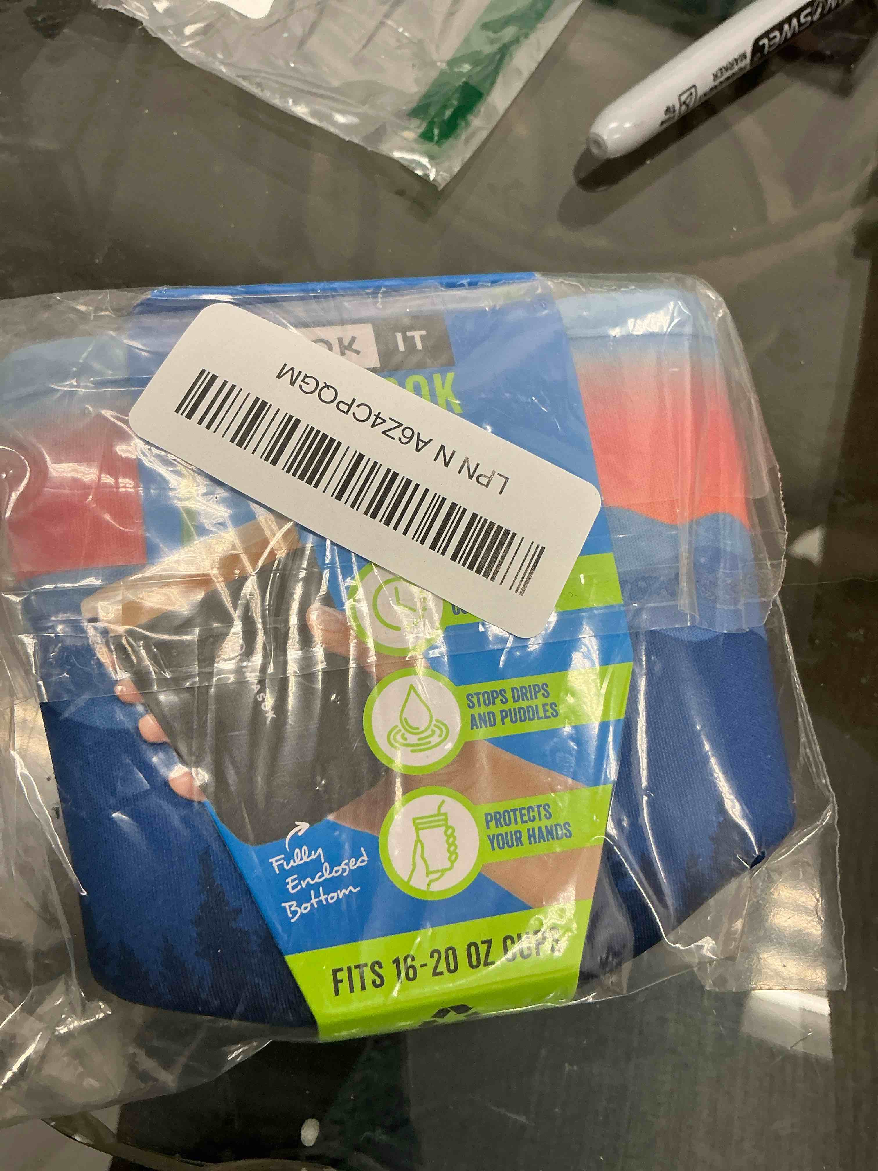 Condition photo showing Good Condition for Sok It JavaSok Iced Coffee & Cold Soda Insulated Neoprene Cup Sleeve (Blue Ridge, Small: 16-20oz) Blue Ridge Small: 16 - 20oz