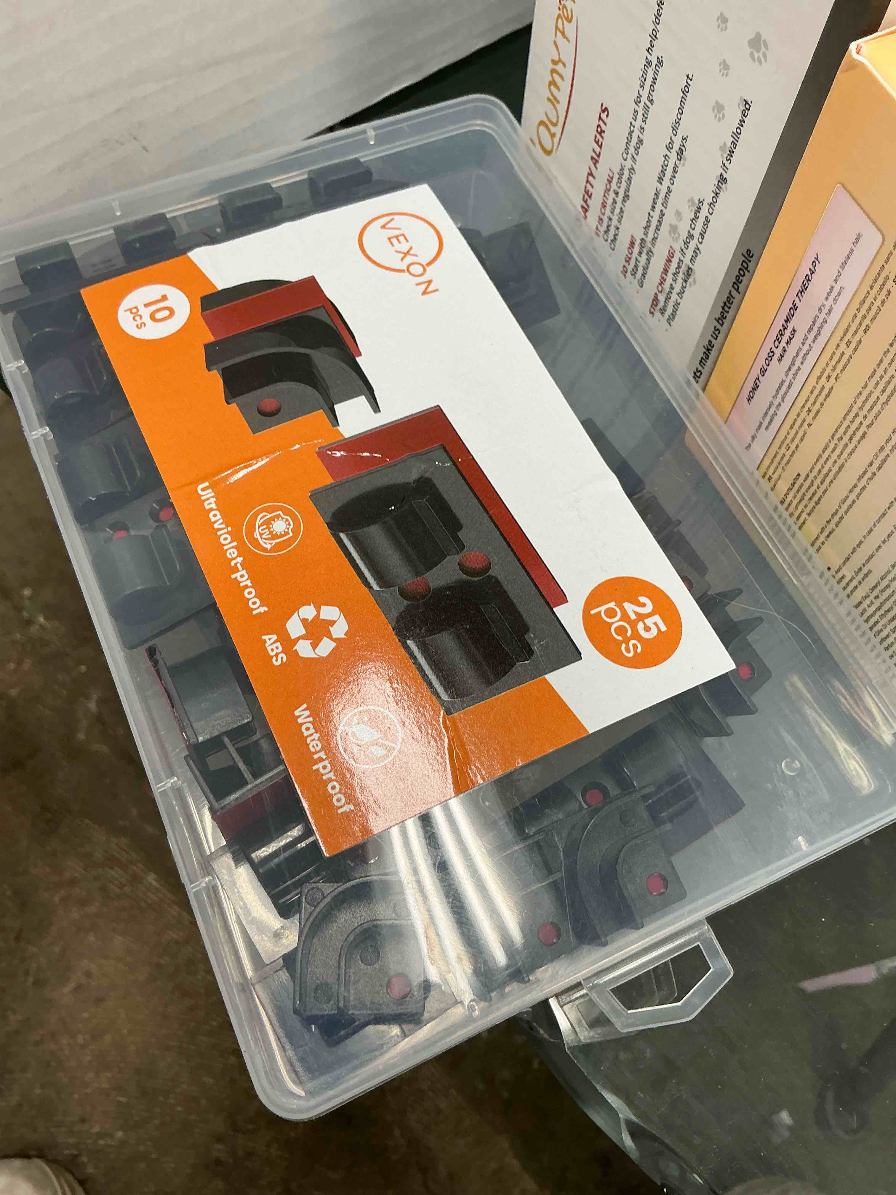 Condition photo showing Good Condition for VEXON Hooks for Outdoor String Lights Kit - 35Pcs Heavy Duty String Light Clips with Waterproof Adhesive Strips, Patio Outdoor Light Hooks, Black Cord Organizer, Christmas Light Clips Outdoor Black-35 Pcs