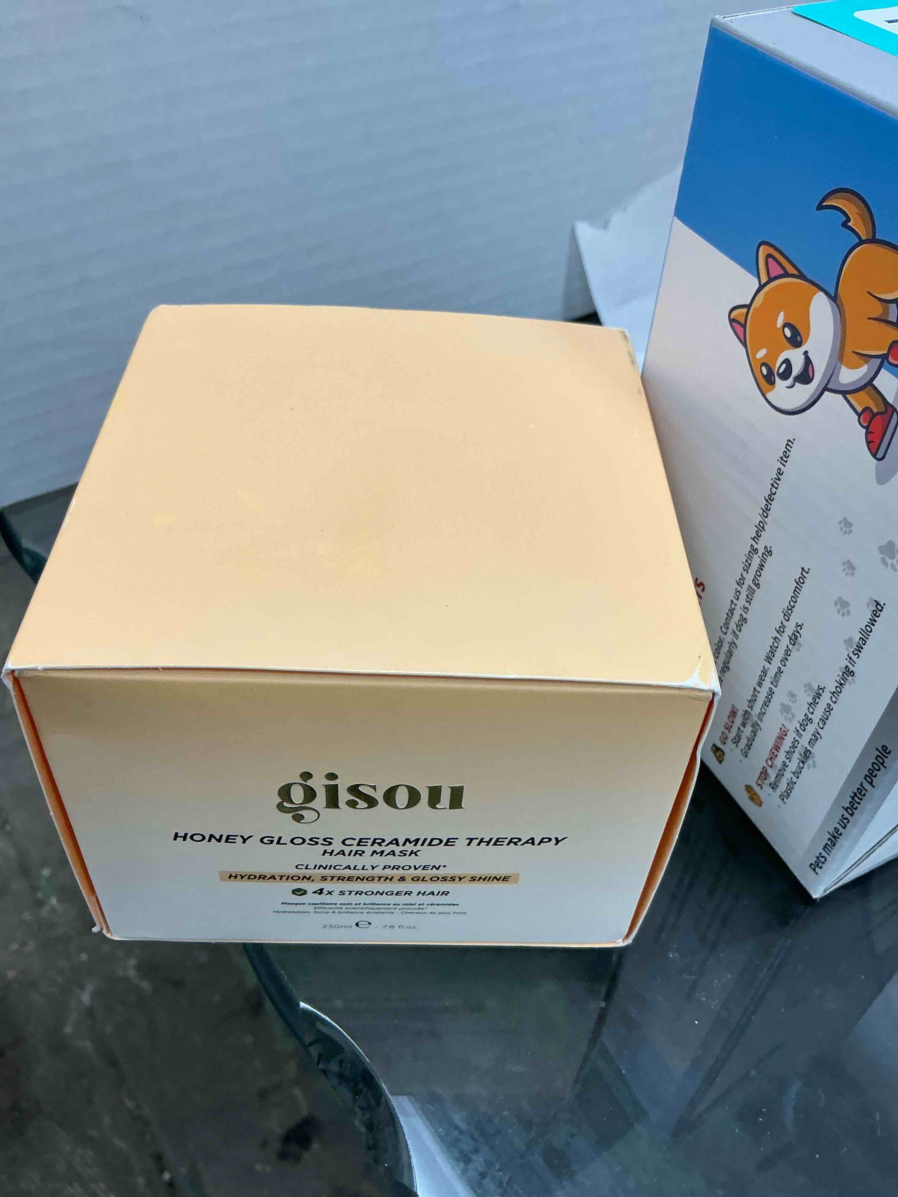 Condition photo showing Good Condition for Gisou Honey Gloss Ceramide Therapy Hair Mask – Deep Repair & Hydration with Mirsalehi Honey, Ceramides & Hyaluronic Acid, 7.8 fl oz 7.8 Fl Oz (Pack of 1)