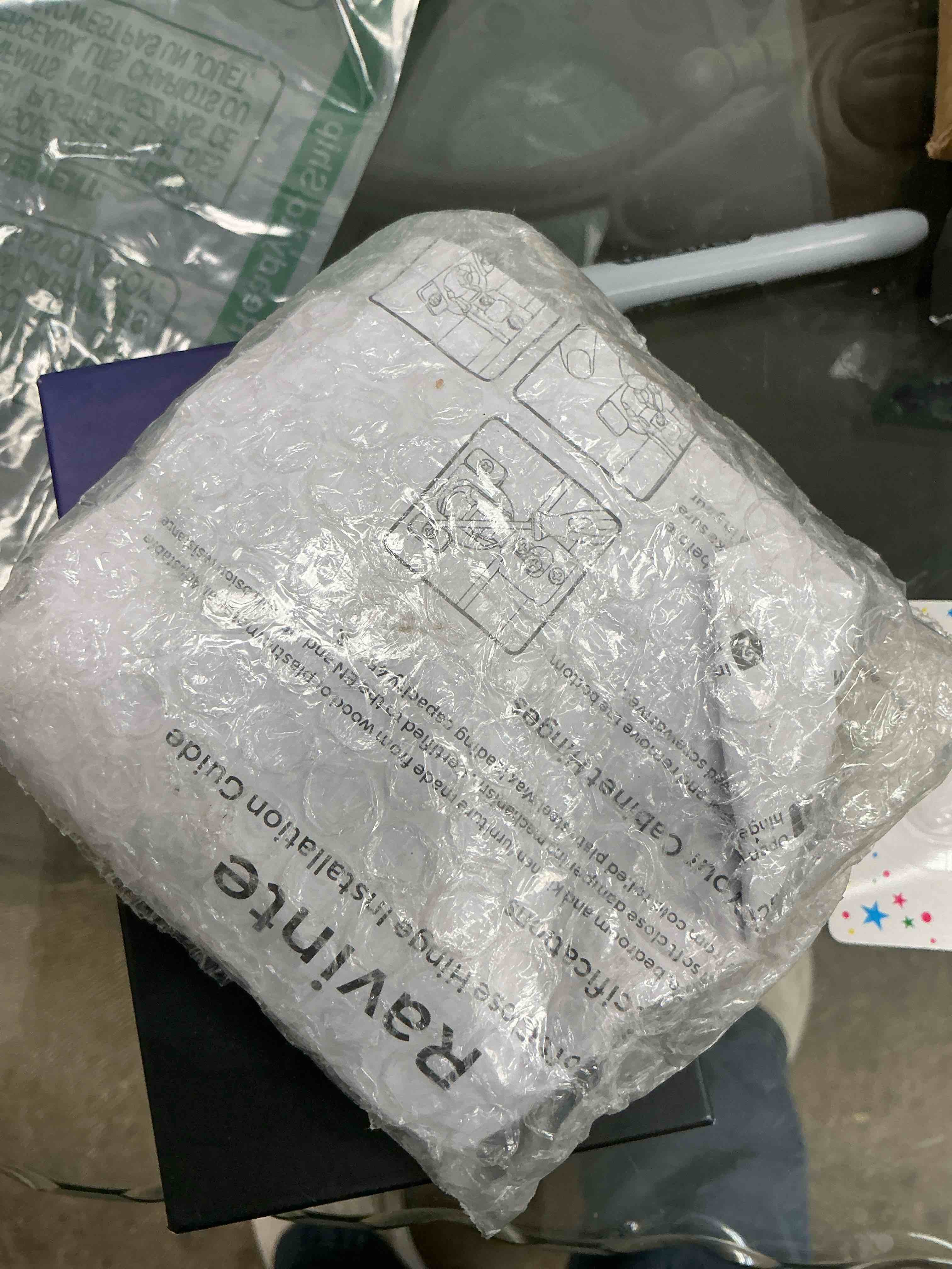 Condition photo showing Good Condition for Ravinte 2 Pack 1 Pairs 1-1/4 inch Overlay Soft Close Hinges for Kitchen Cabinet Hinges Satin Nickel Hidden Hinges Stainless Steel Concealed Hinge self Closing 2 1-1/4 inch Overlay