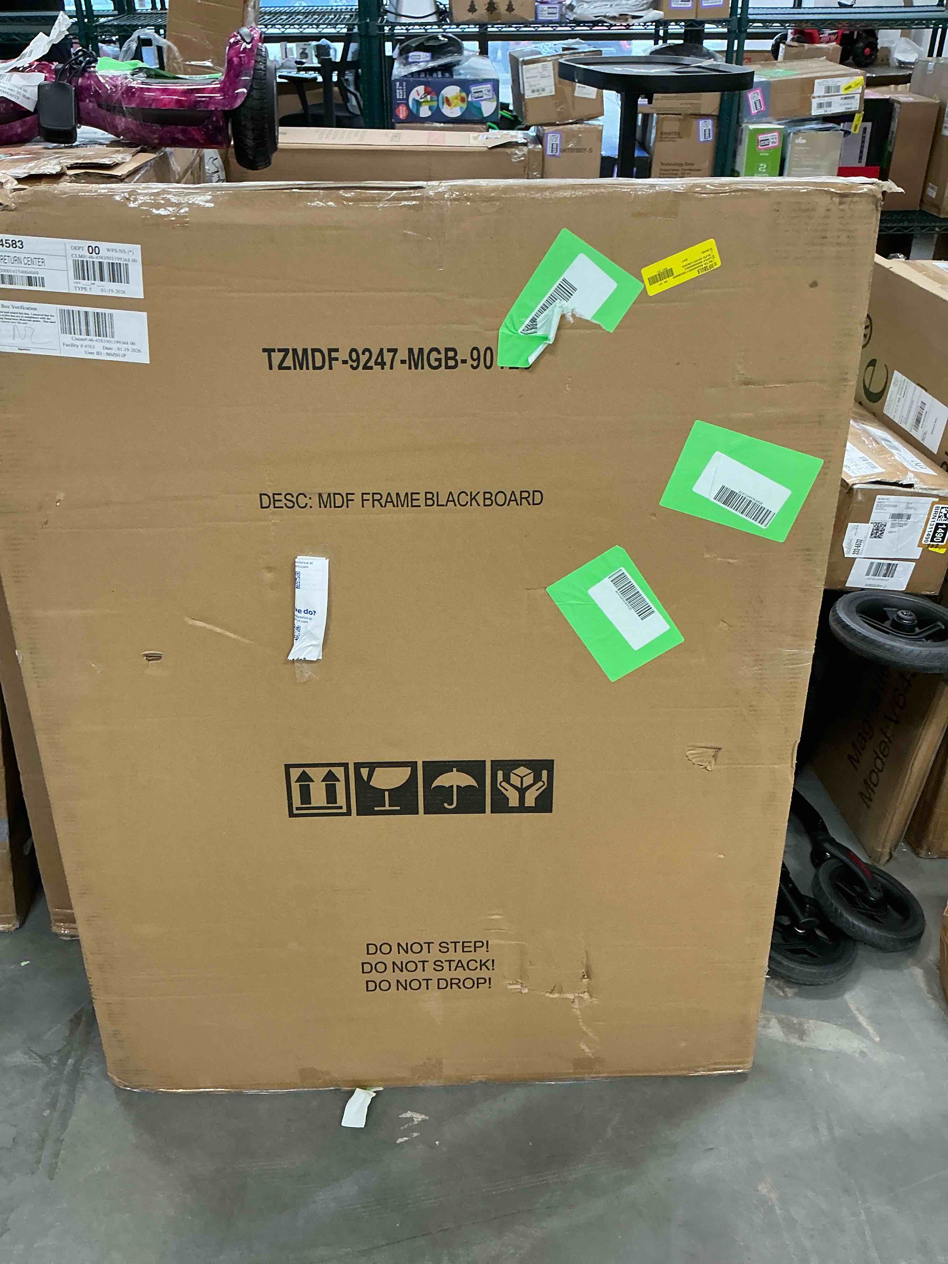 Condition photo showing Good Condition for Deli Magnetic Dry Erase Board, 47 X 35 Inches, Wall Mounted White Board with Pen Tray, Silver Aluminium Frame