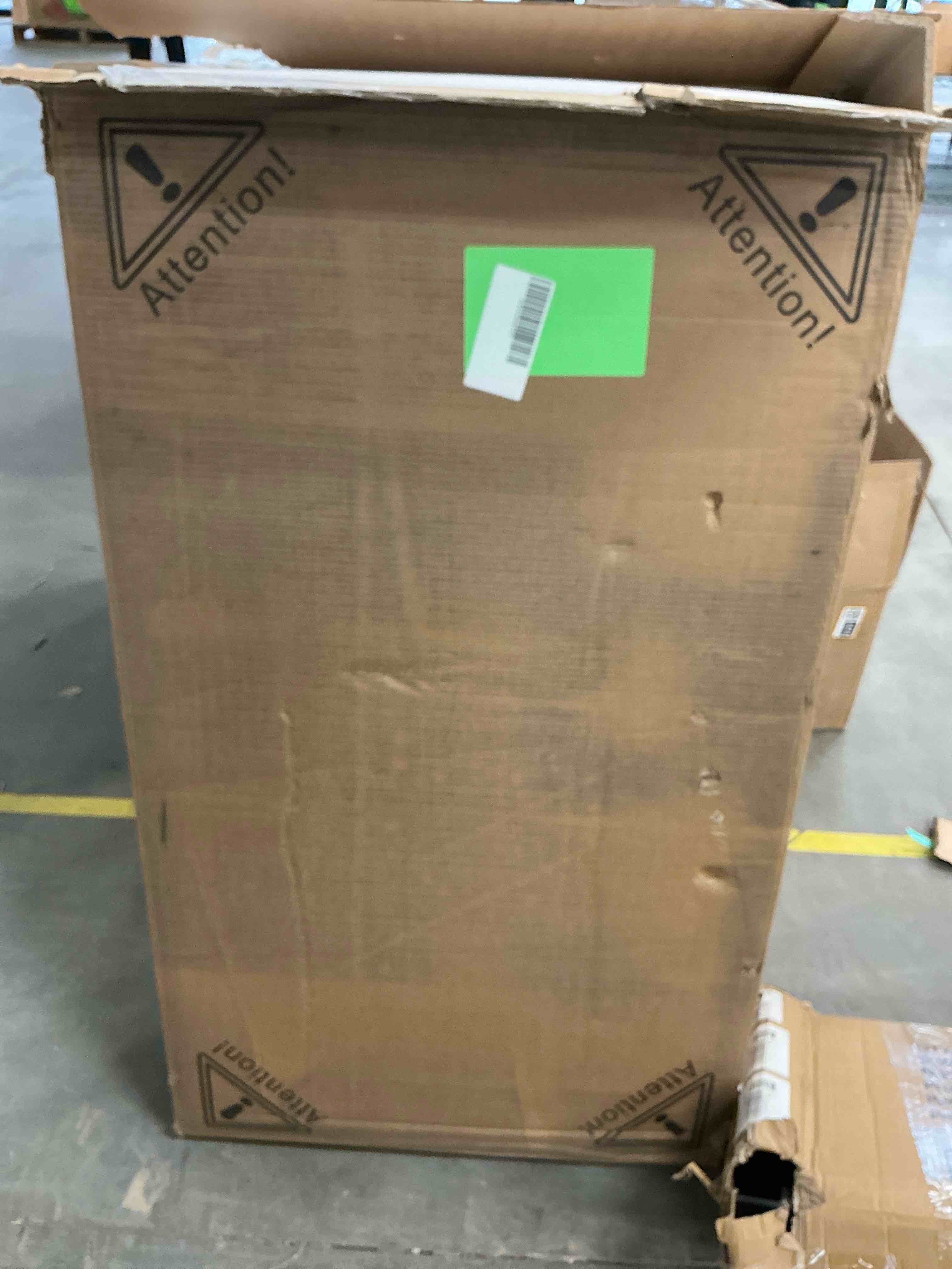 Condition photo showing New/Like New for Ktaxon Makeup Vanity Set with 3 Color Lighted Mirror & Charging Station, Dressing Table w/ 7 Drawers for Femal Gift, Black