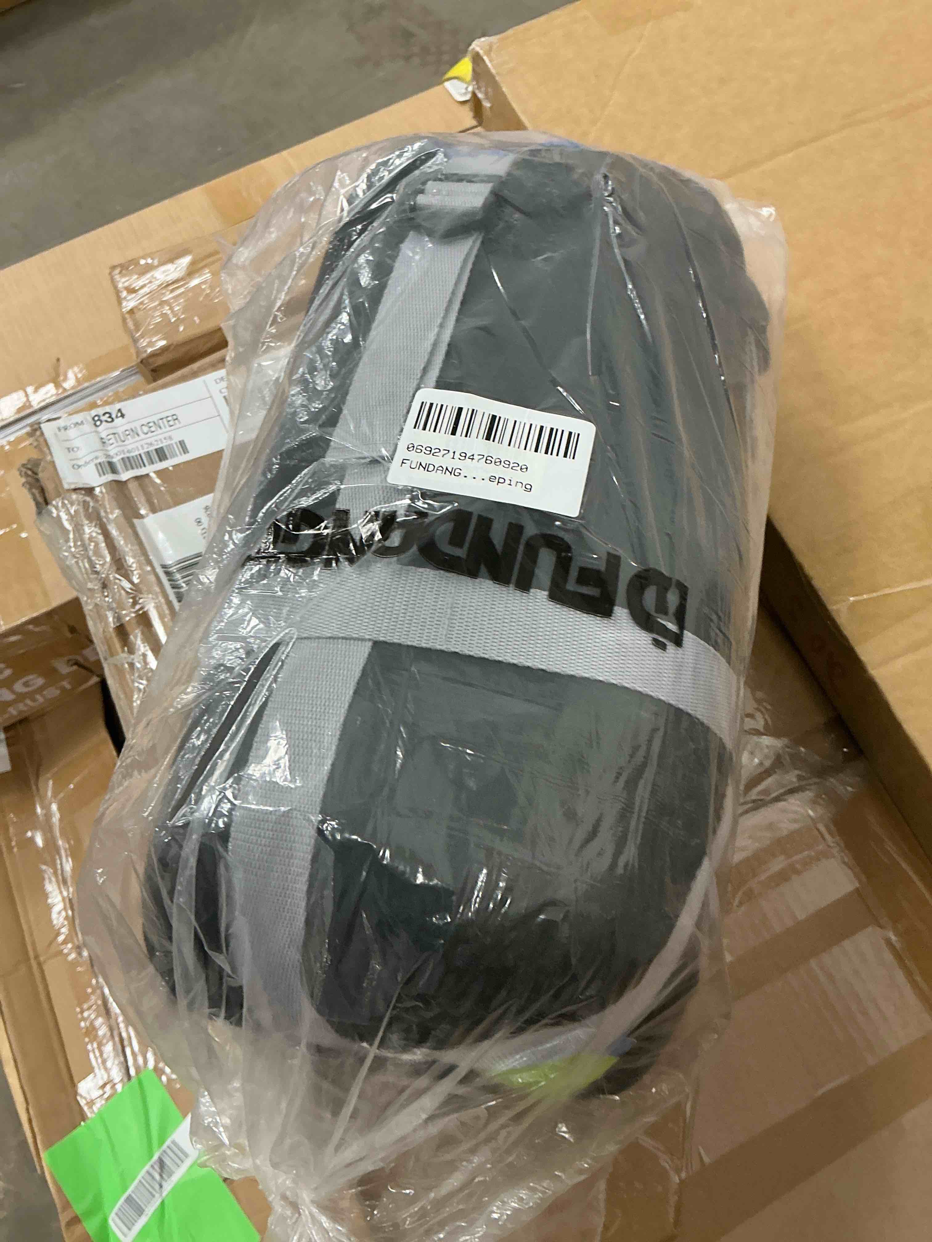 Condition photo showing New/Like New for FUNDANGO Compact Boys Camping Sleeping Bags for Adults 200cm*90cm Blue Waterproof  Sleeping Bags with Compression Sack Adult Camping Gear for Hiking, Backpacking, 39.2°F-62.6°F, 2.5lbs, Blue